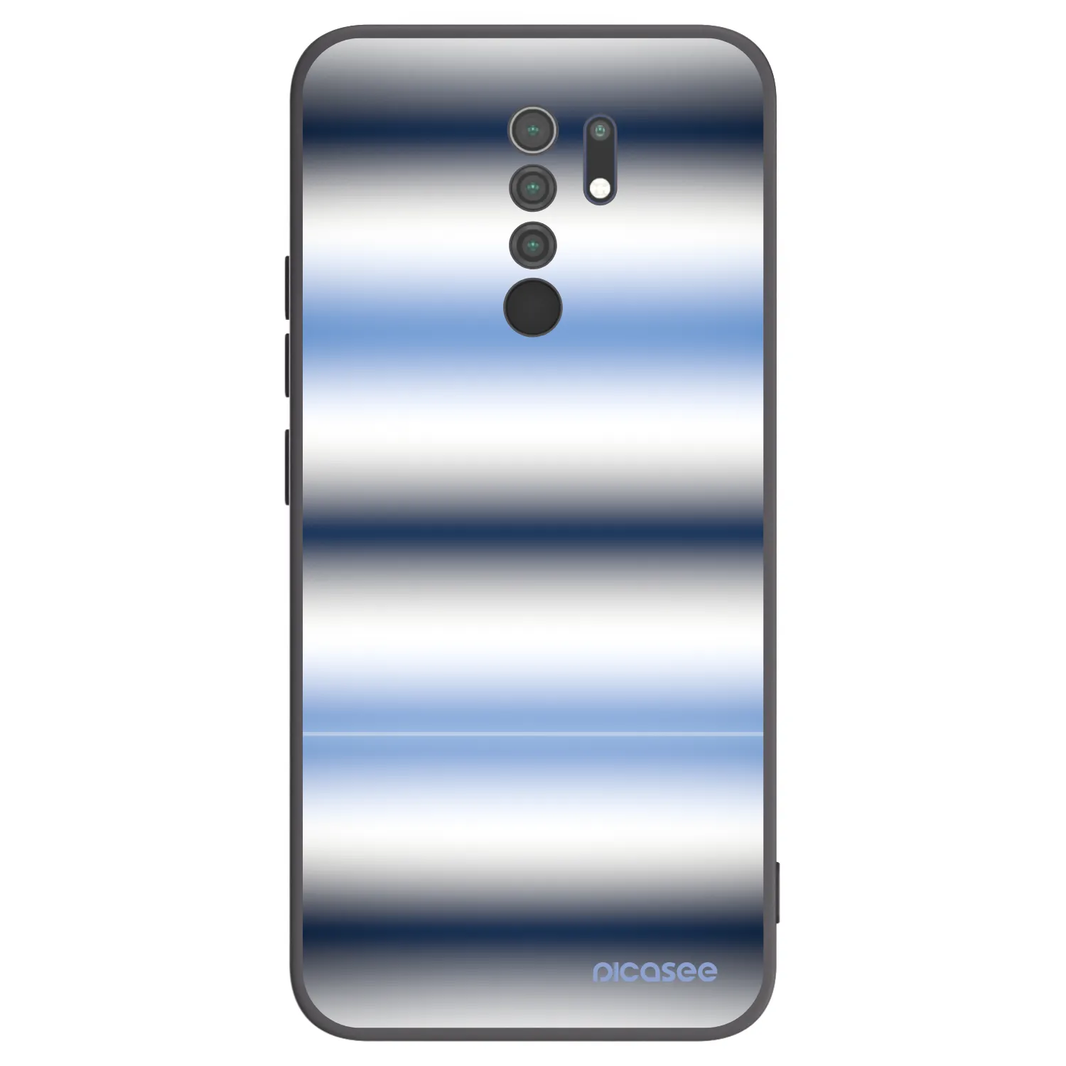 Picasee silikónový čierny obal pre Xiaomi Redmi 9 - Static Lines