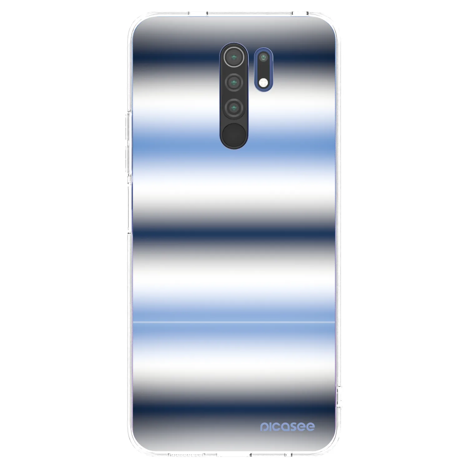 Picasee silikónový prehľadný obal pre Xiaomi Redmi 9 - Static Lines