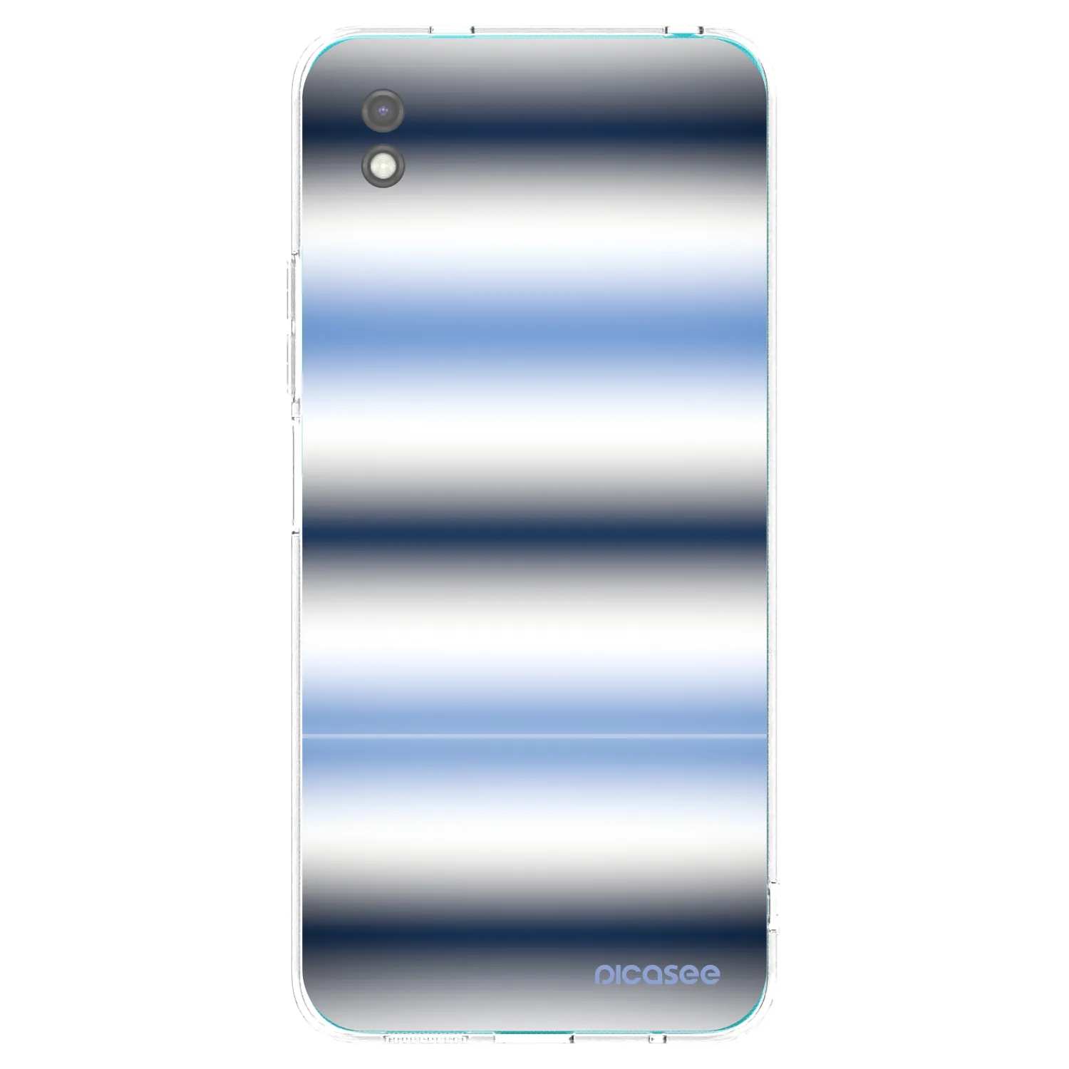 Picasee silikónový čierny obal pre Xiaomi Redmi 9A - Static Lines
