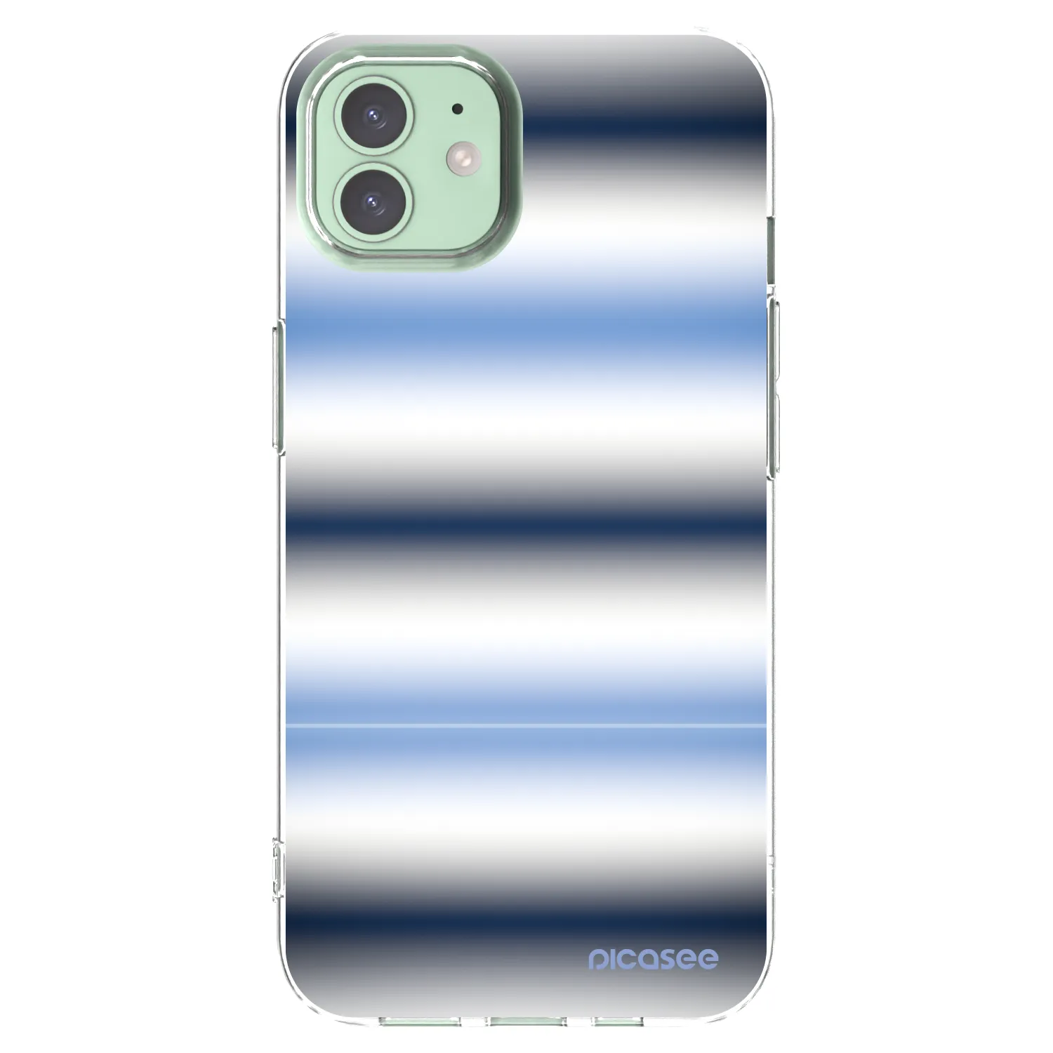 Picasee silikónový prehľadný obal pre Apple iPhone 12 Pro - Static Lines