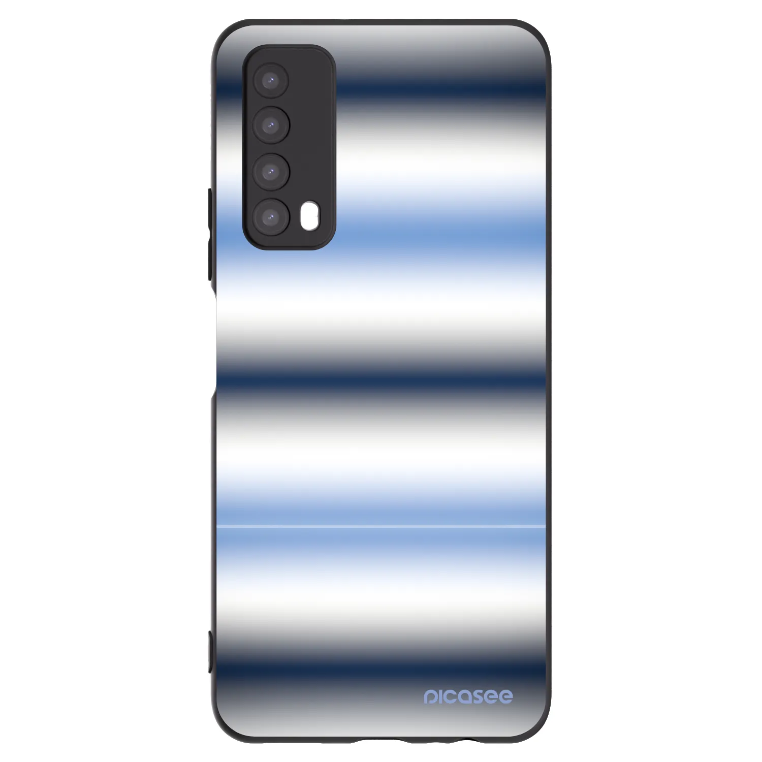 Picasee silikónový čierny obal pre Huawei P Smart 2021 - Static Lines