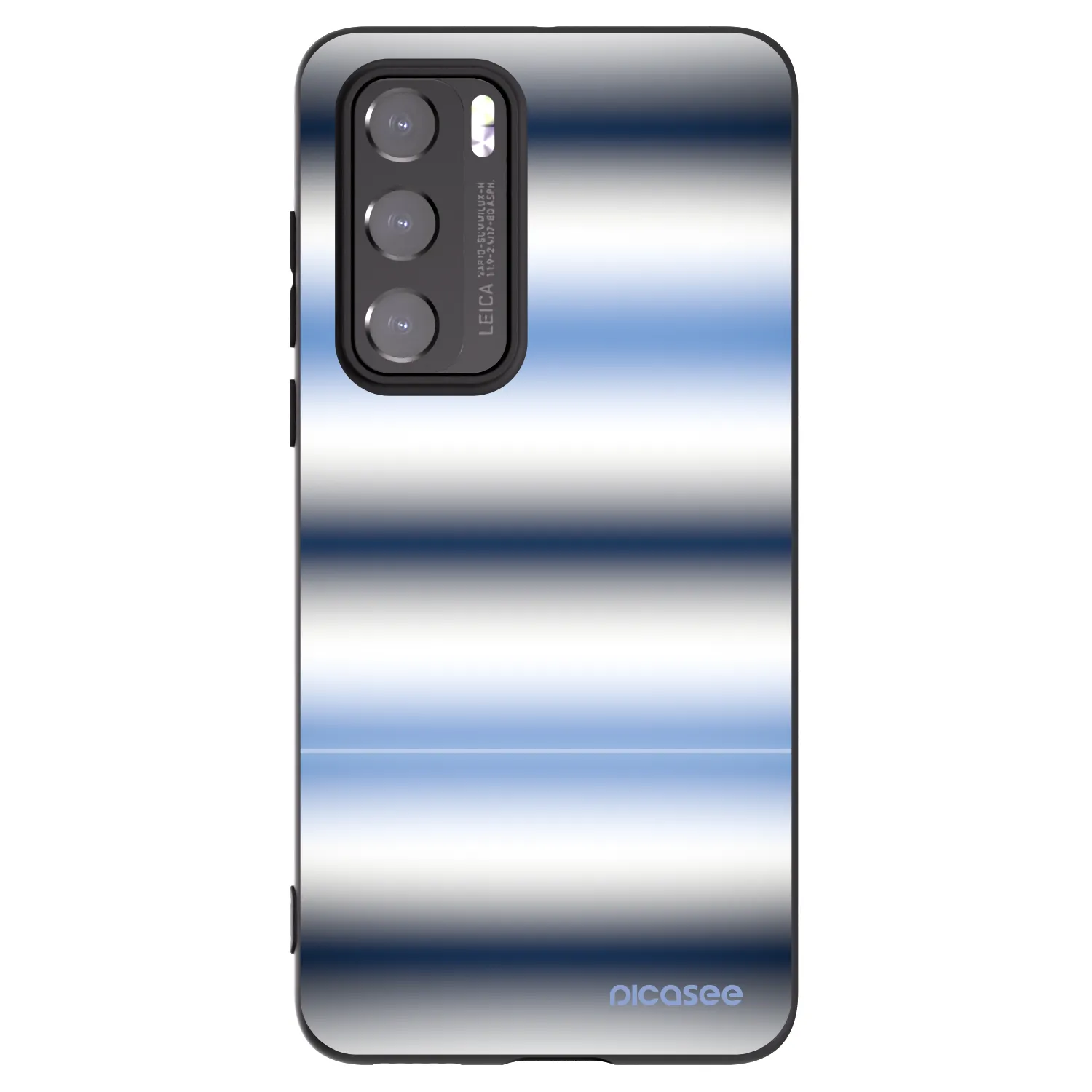 Picasee silikónový čierny obal pre Huawei P40 - Static Lines