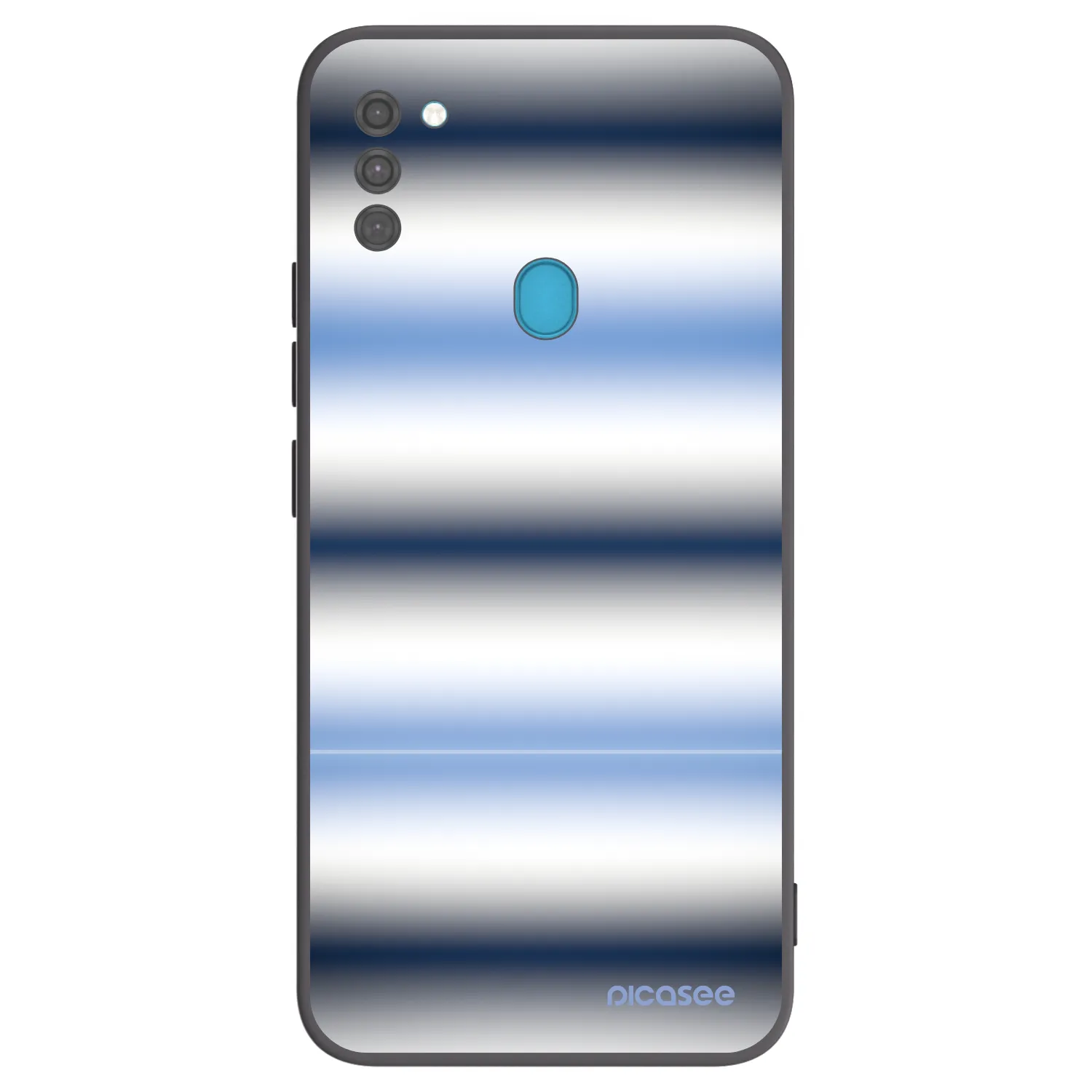 Picasee silikónový čierny obal pre Samsung Galaxy M11 - Static Lines