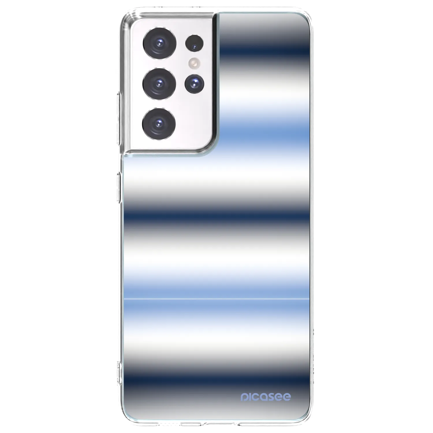 Picasee silikónový prehľadný obal pre Samsung Galaxy S21 Ultra 5G G998B - Static Lines
