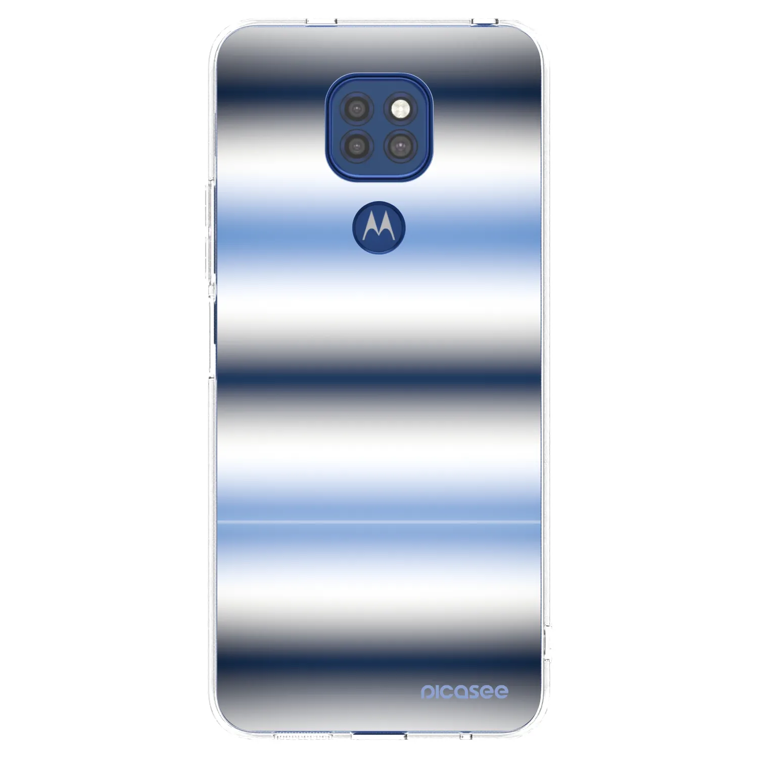 Silikónový prehľadný obal pre Motorola Moto G9 Play - Static Lines
