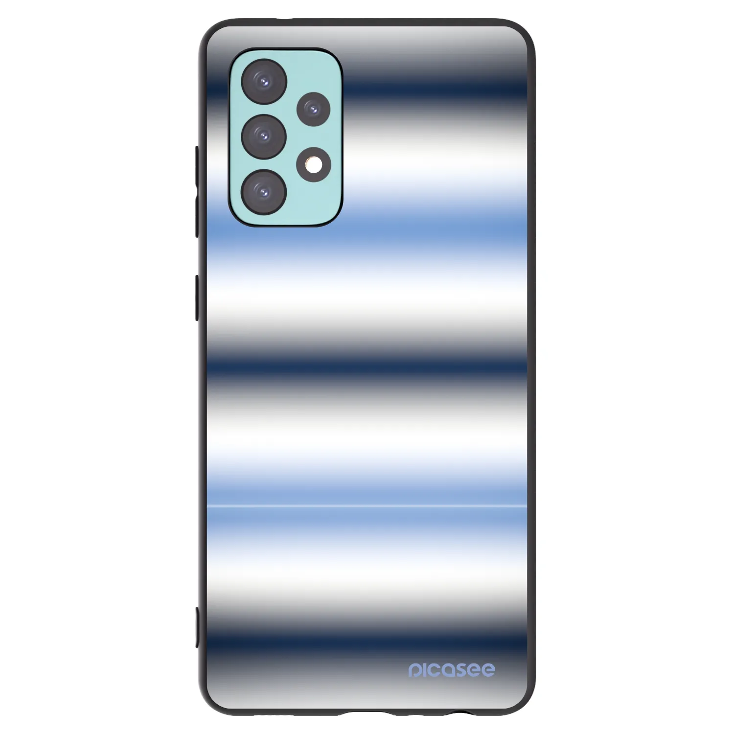 Picasee silikónový čierny obal pre Samsung Galaxy A72 A725F - Static Lines