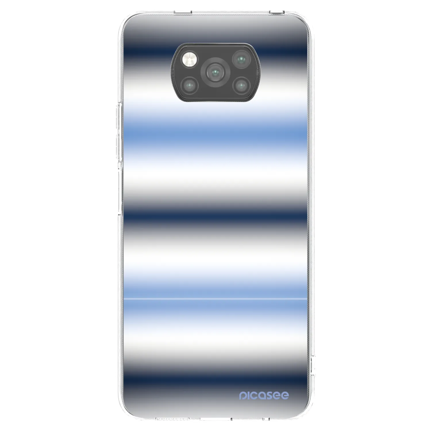 Picasee silikónový čierny obal pre Xiaomi Poco X3 Pro - Static Lines