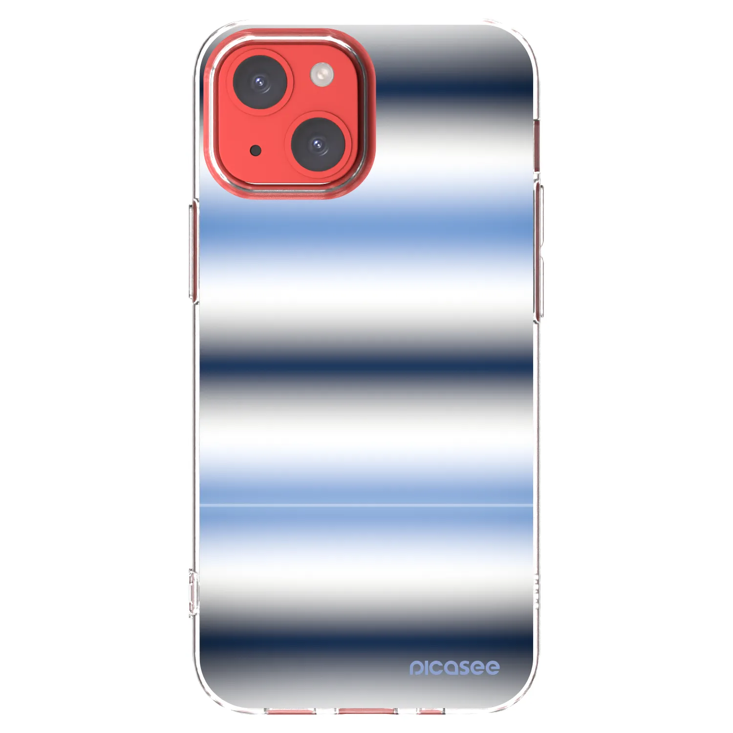 Picasee silikónový prehľadný obal pre Apple iPhone 13 mini - Static Lines