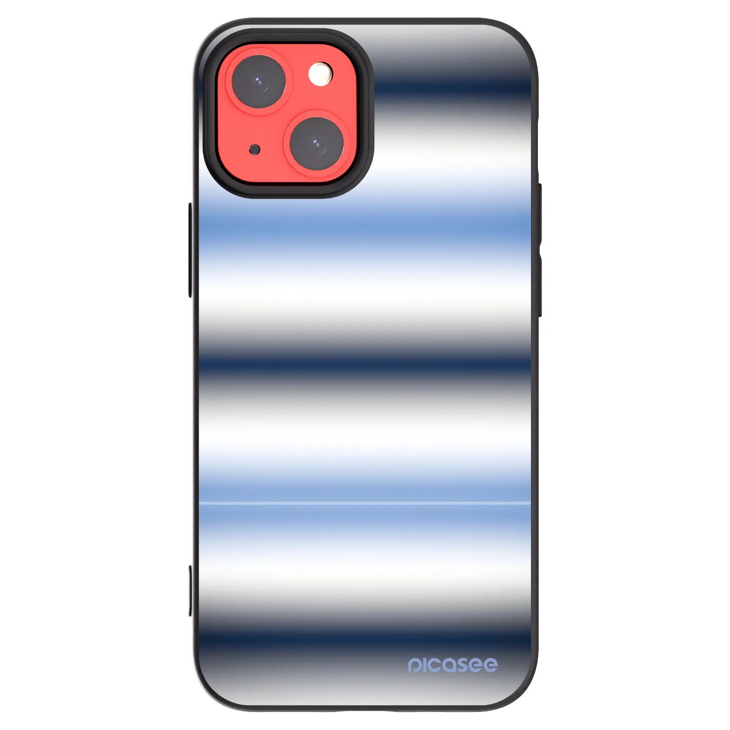 Picasee silikónový čierny obal pre Apple iPhone 13 mini - Static Lines