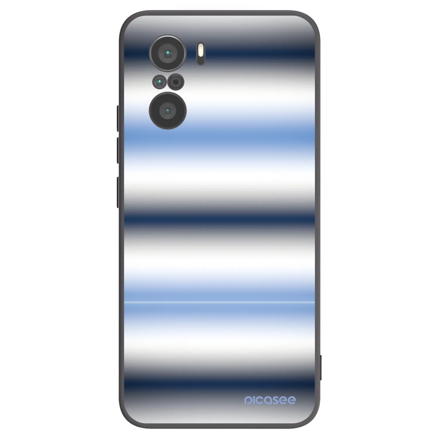 Picasee silikónový čierny obal pre Xiaomi Poco F3 - Static Lines