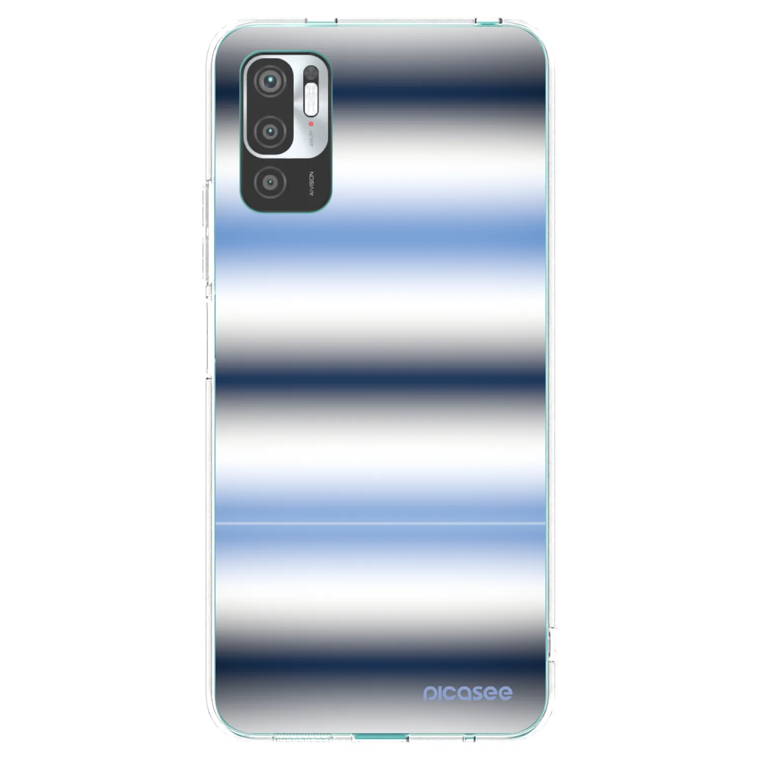 Picasee silikónový prehľadný obal pre Xiaomi Redmi Note 10 5G - Static Lines