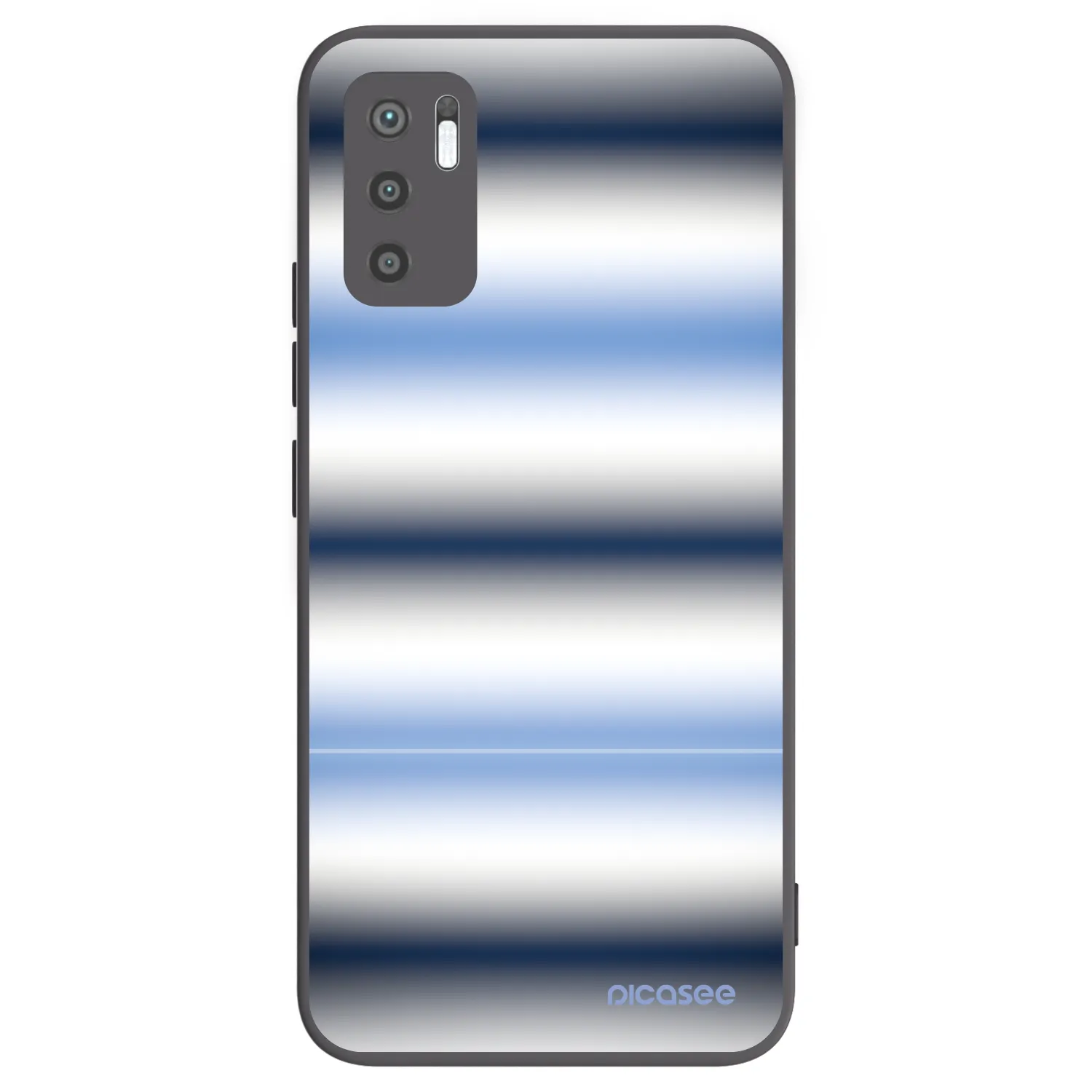 Picasee silikónový čierny obal pre Xiaomi Redmi Note 10 5G - Static Lines