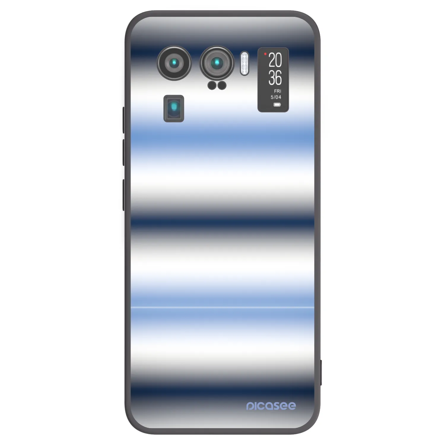 Picasee silikónový čierny obal pre Xiaomi Mi 11 Ultra - Static Lines