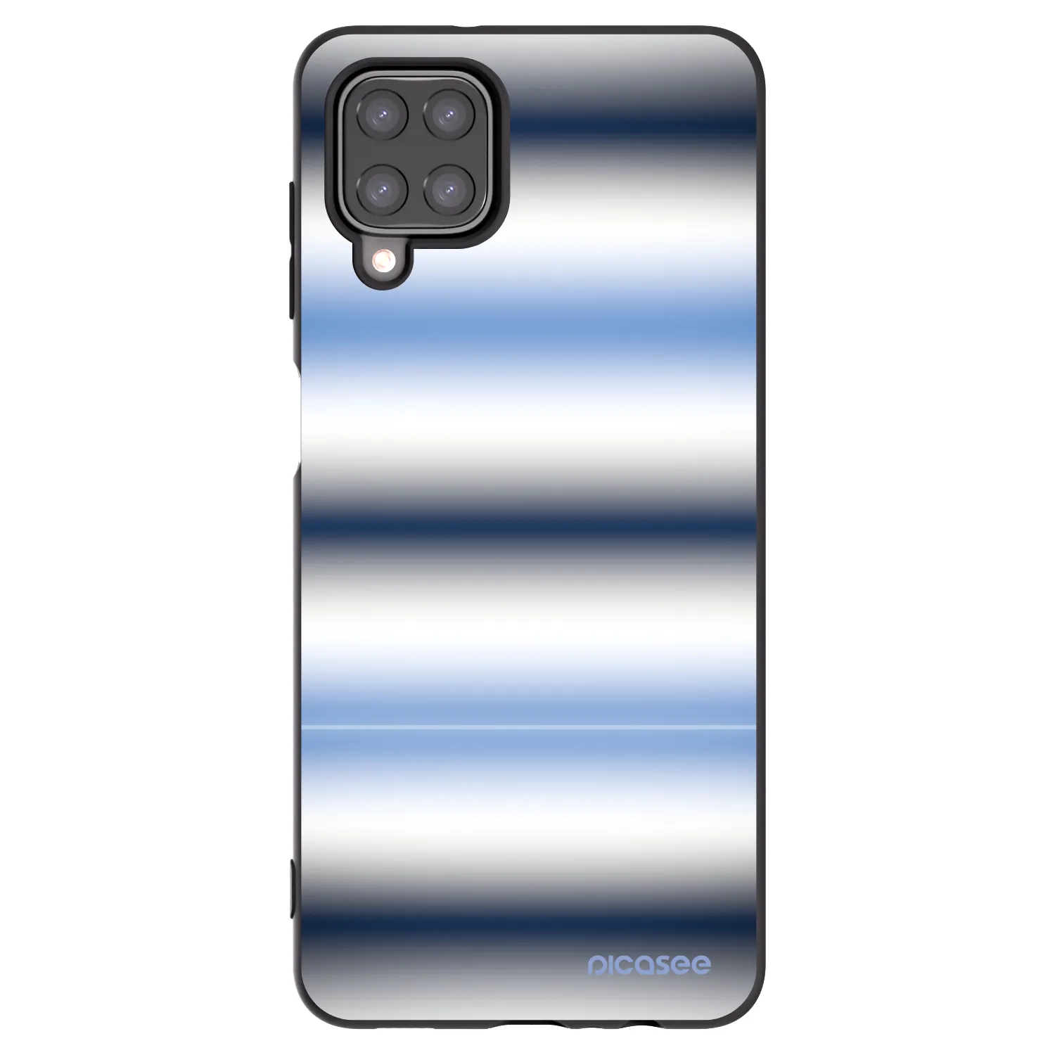 Picasee silikónový čierny obal pre Samsung Galaxy M12 M127F - Static Lines