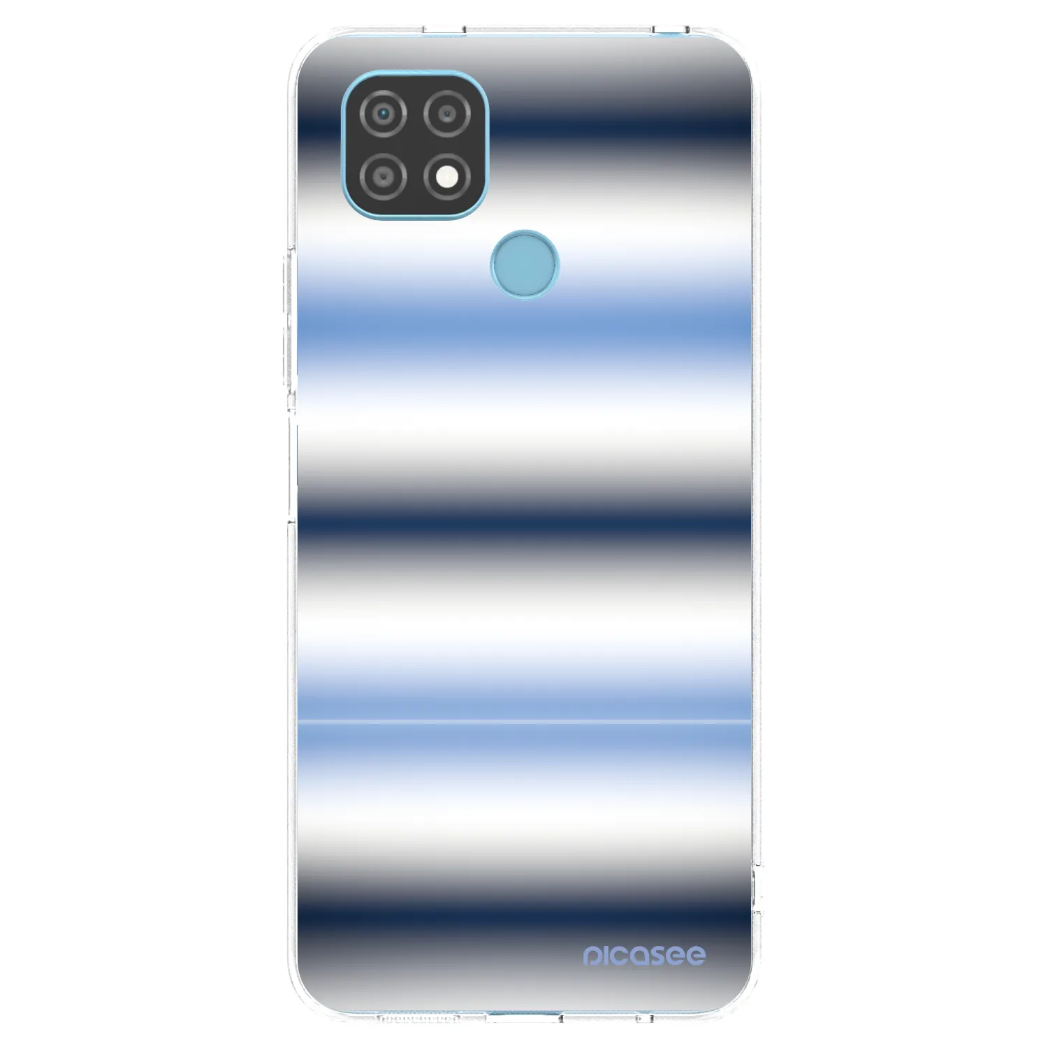 Picasee silikónový prehľadný obal pre Realme C21 - Static Lines