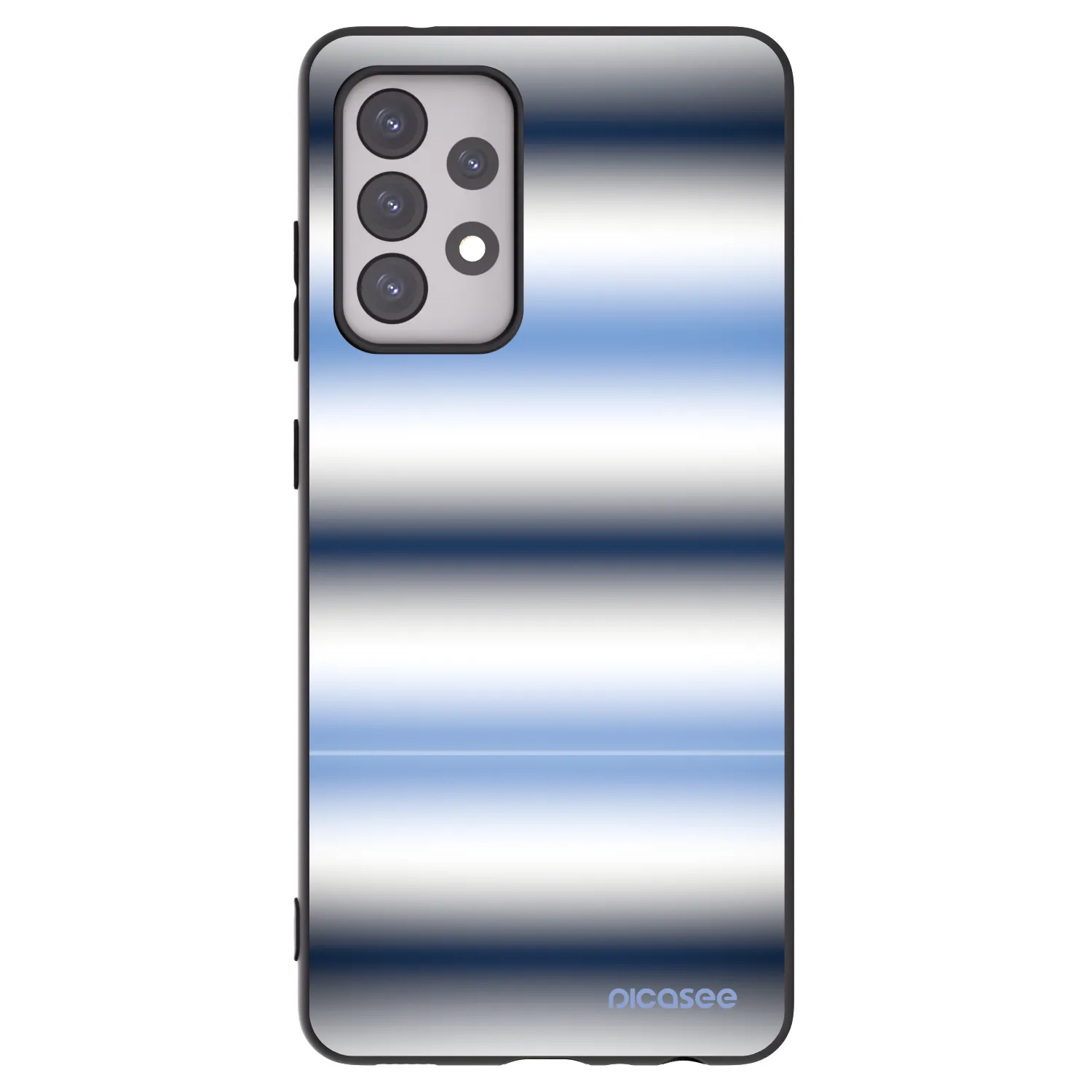 Picasee silikónový čierny obal pre Samsung Galaxy A52s 5G A528B - Static Lines