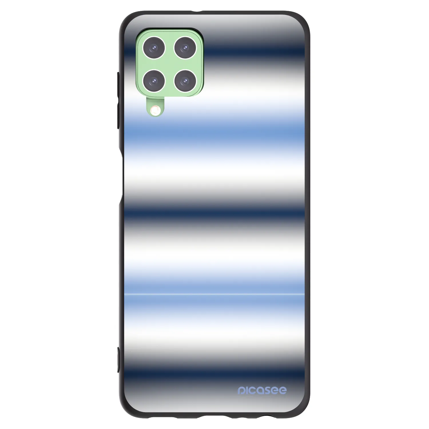 Picasee silikónový čierny obal pre Samsung Galaxy A22 A225F 4G - Static Lines