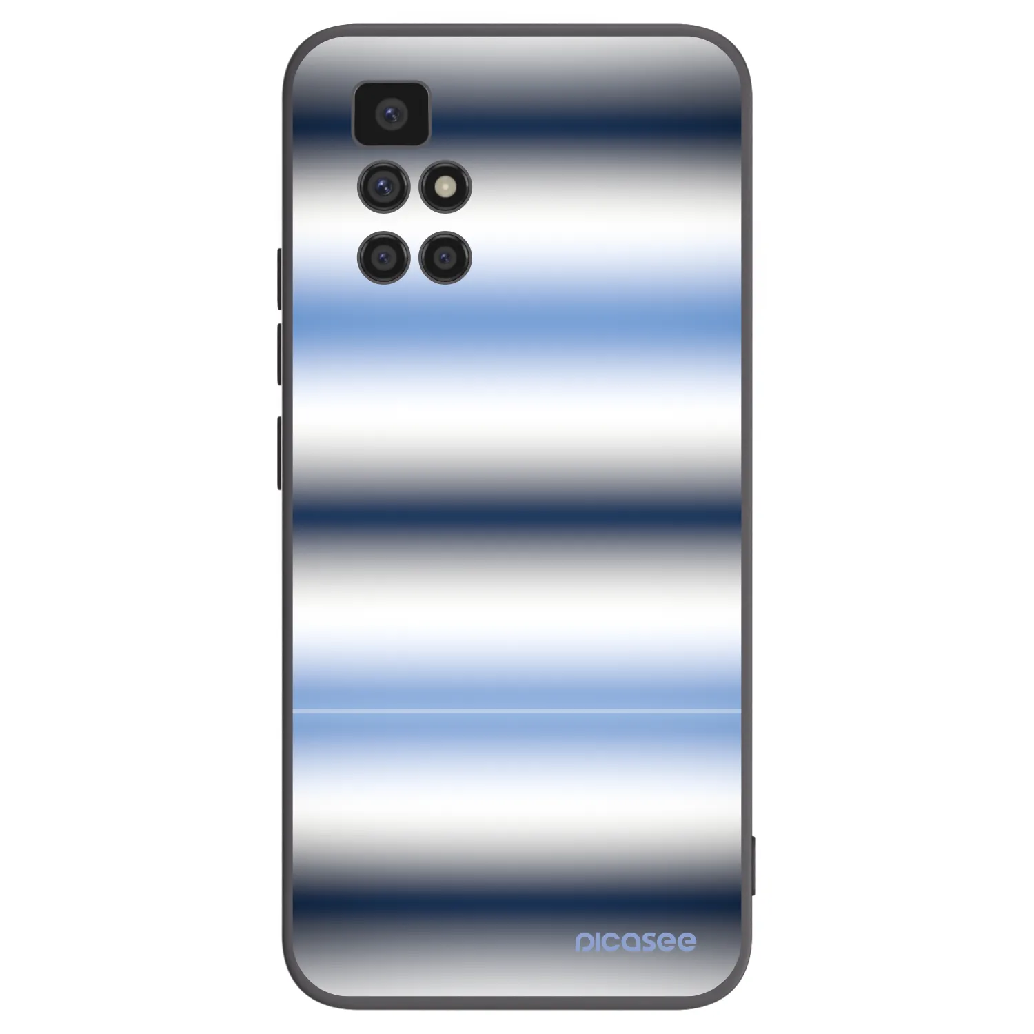 Picasee silikónový čierny obal pre Xiaomi Redmi 10 - Static Lines