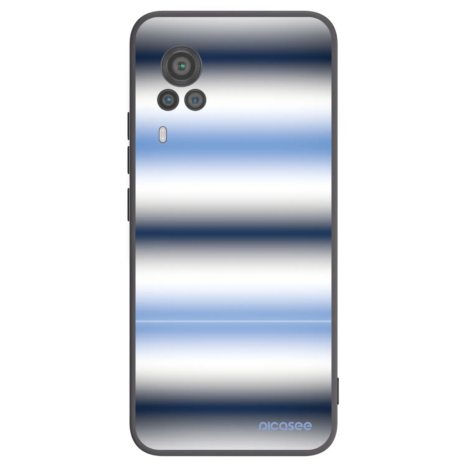 Picasee silikónový čierny obal pre Vivo X60 Pro 5G - Static Lines