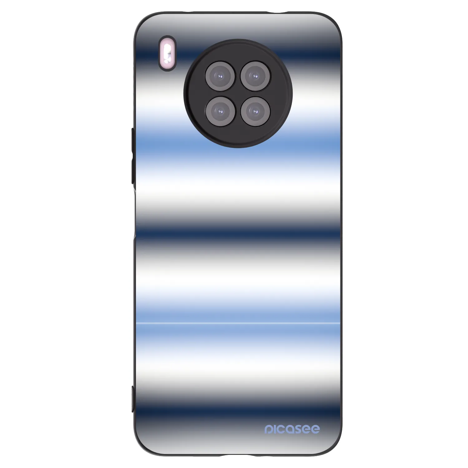 Picasee silikónový čierny obal pre Huawei Nova 8i - Static Lines