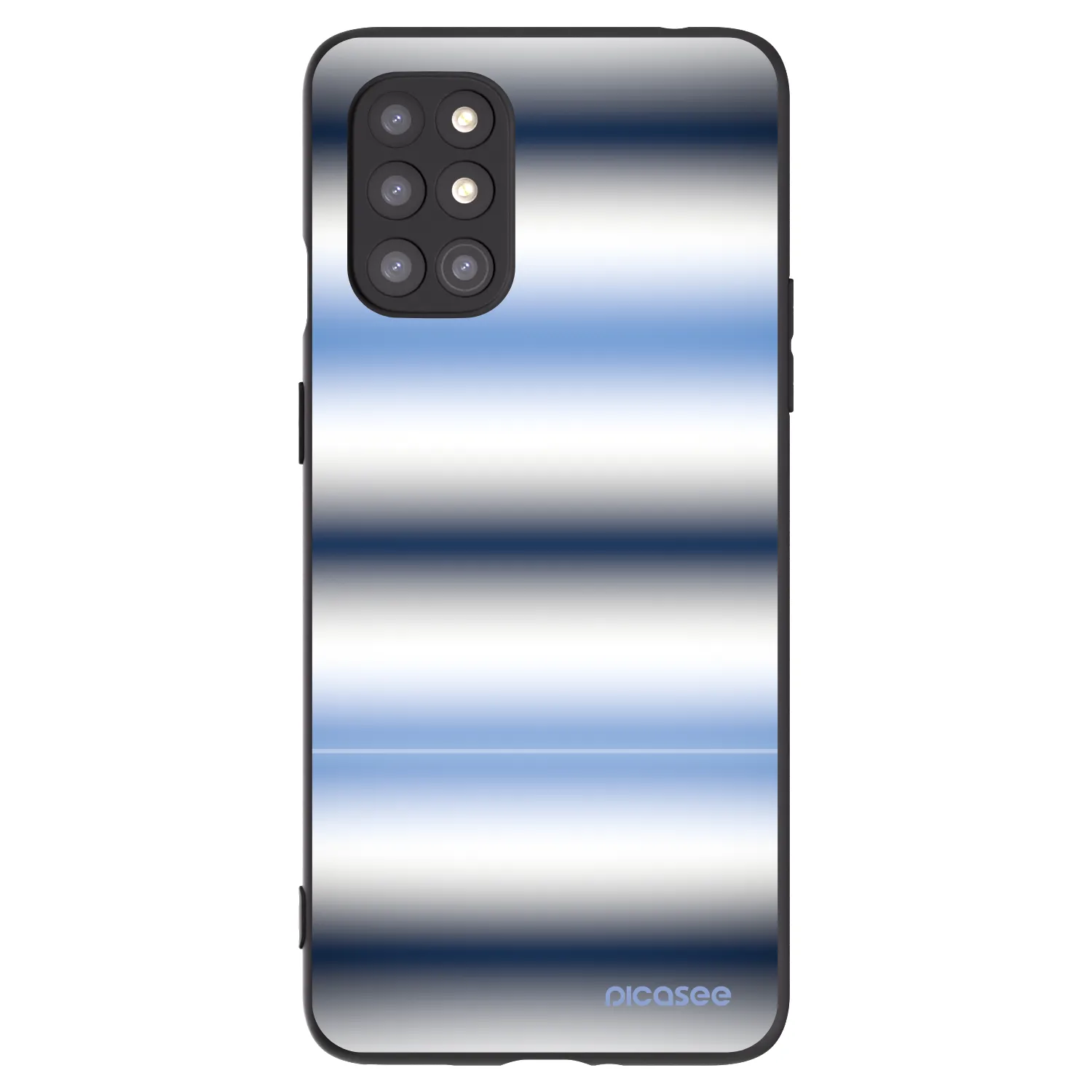 Picasee silikónový čierny obal pre OnePlus 8T - Static Lines