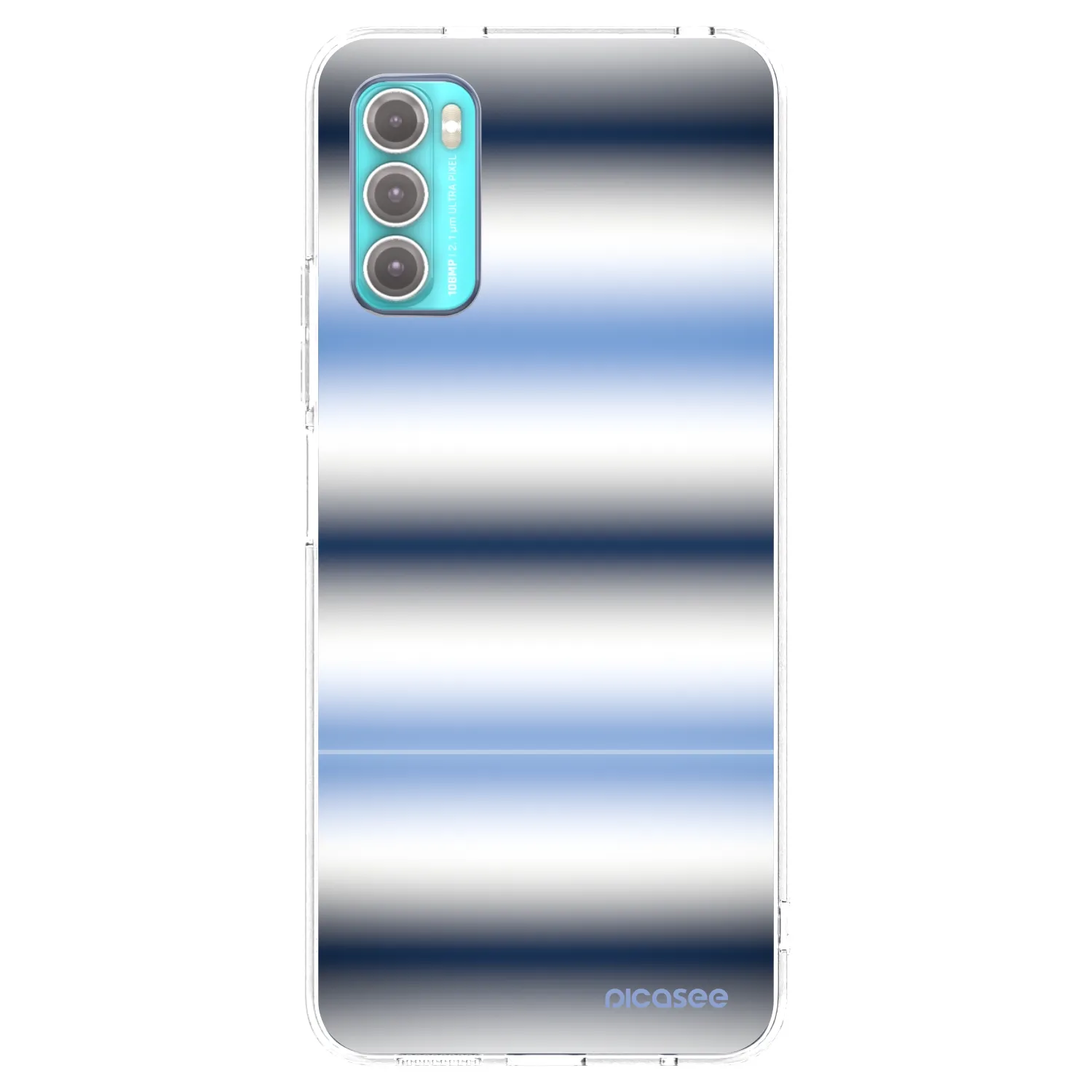 Picasee silikónový prehľadný obal pre Motorola Moto G60 - Static Lines