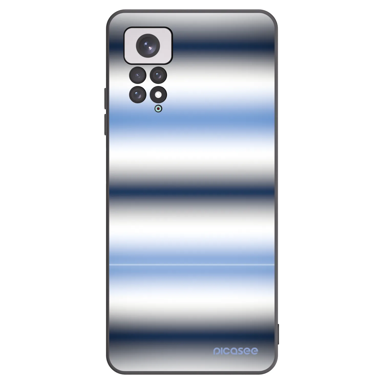 Picasee silikónový čierny obal pre Xiaomi Redmi Note 11 - Static Lines