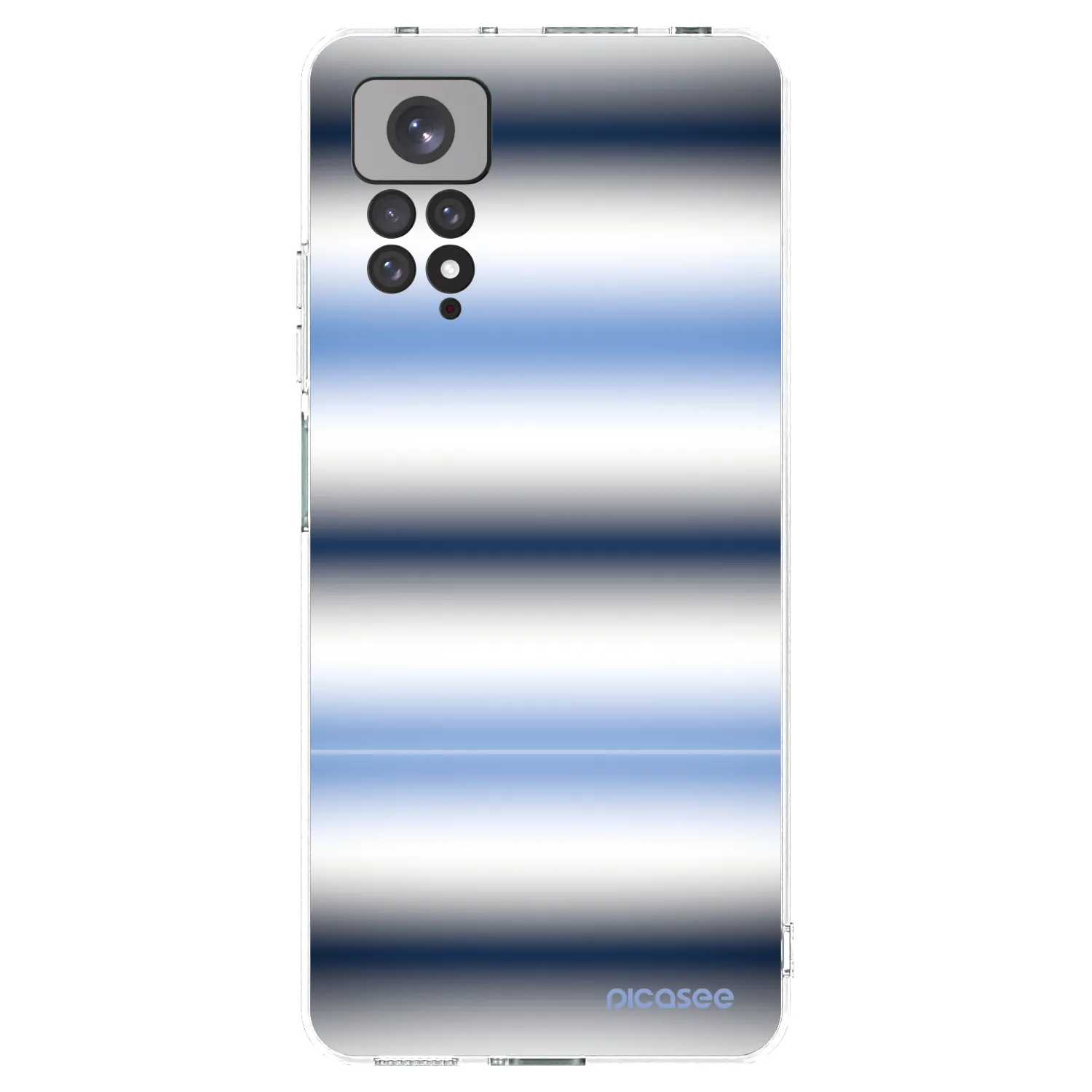 Picasee silikónový prehľadný obal pre Xiaomi Redmi Note 11S 4G - Static Lines