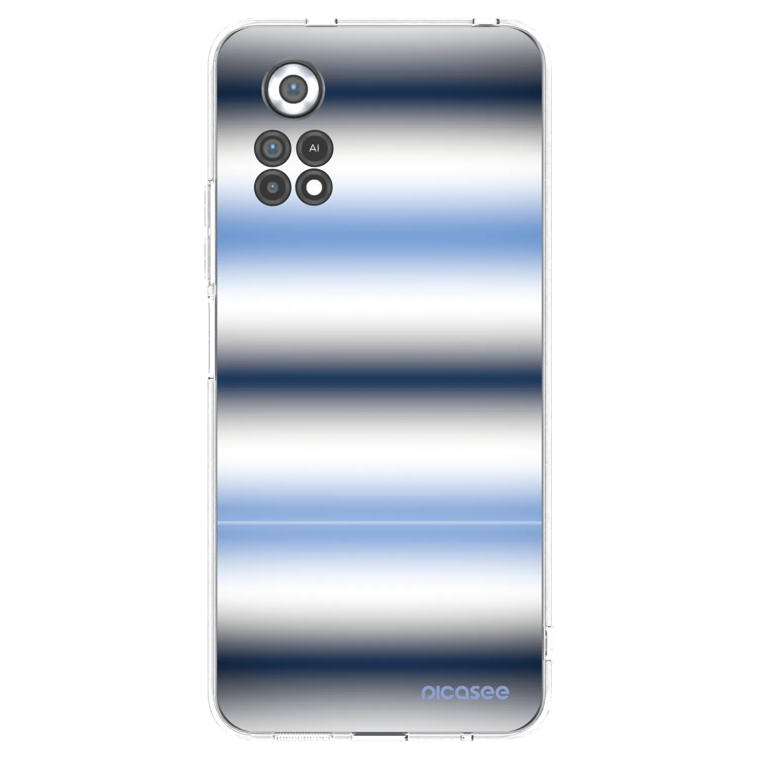 Picasee silikónový prehľadný obal pre Xiaomi Poco X4 Pro 5G - Static Lines