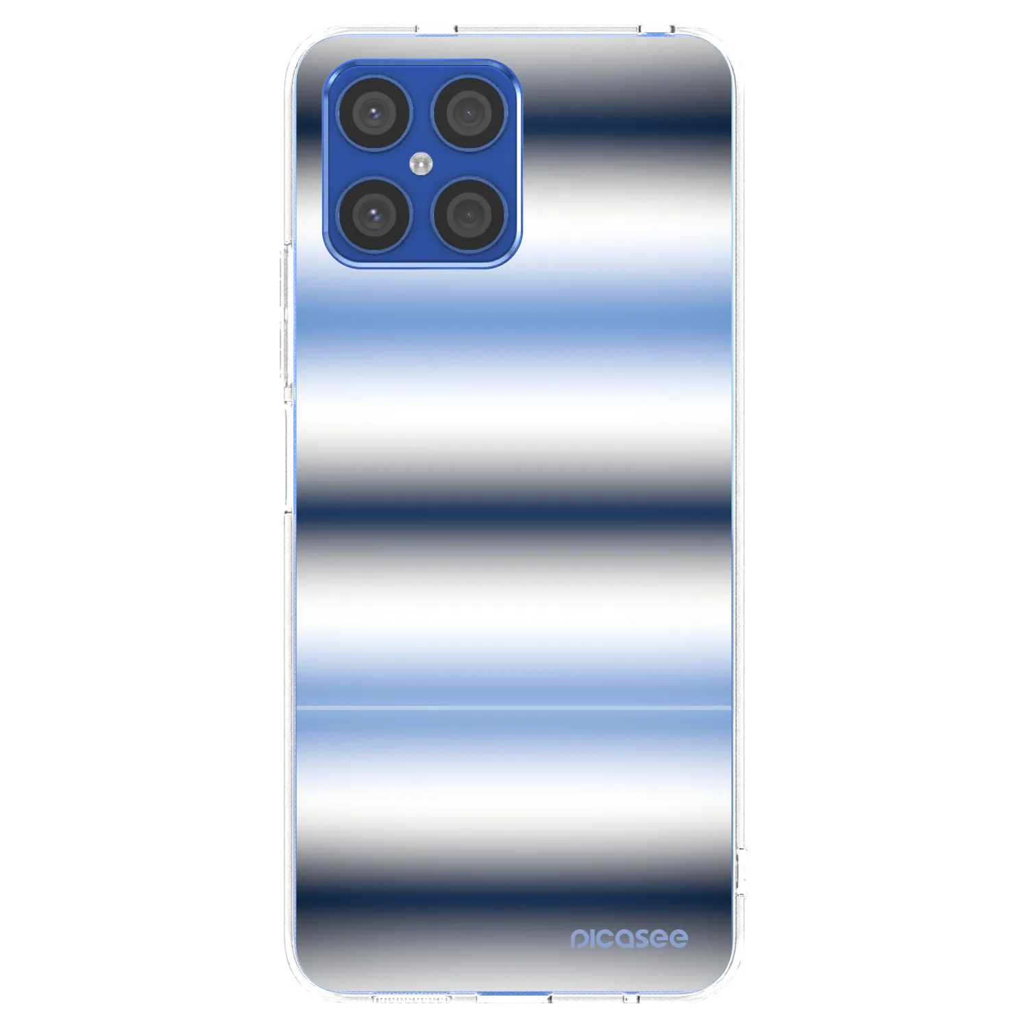 Picasee silikónový prehľadný obal pre Honor X8 4G - Static Lines