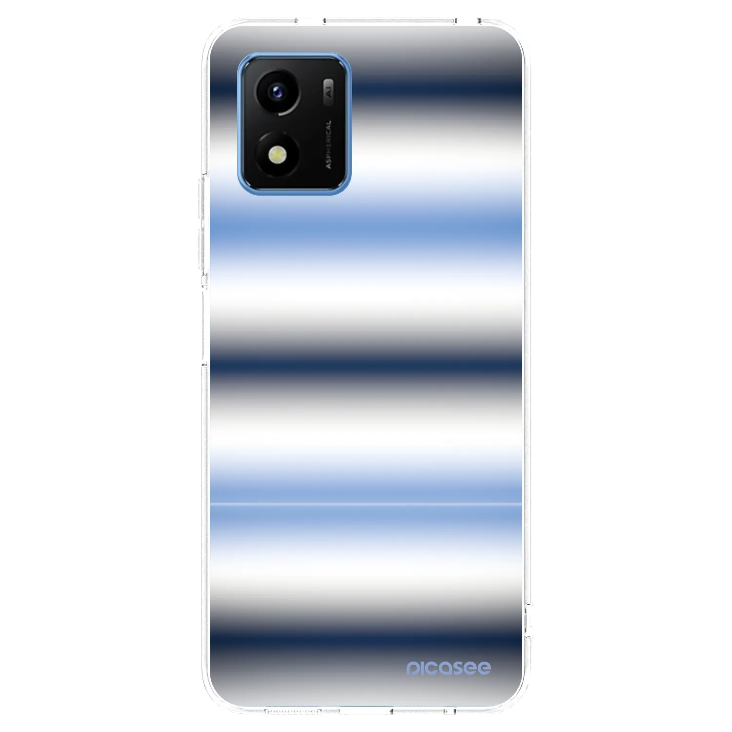 Picasee silikónový prehľadný obal pre Vivo Y01 - Static Lines