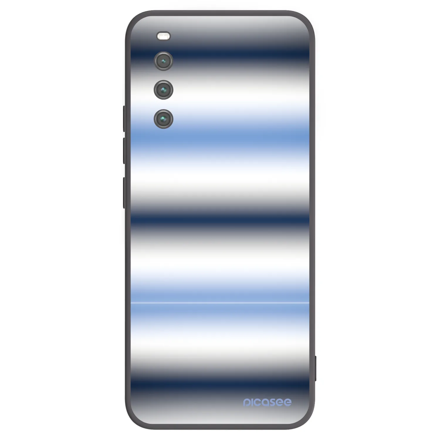 Picasee silikónový čierny obal pre Sony Xperia 10 IV 5G - Static Lines