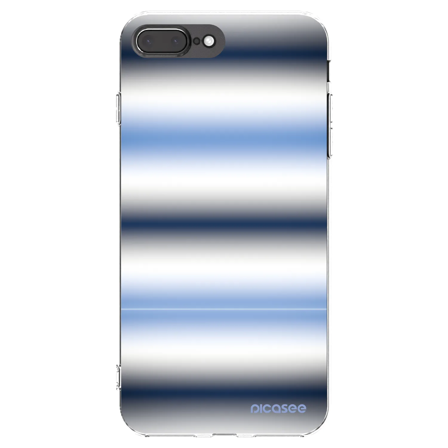 Picasee silikónový prehľadný obal pre Apple iPhone 8 Plus - Static Lines