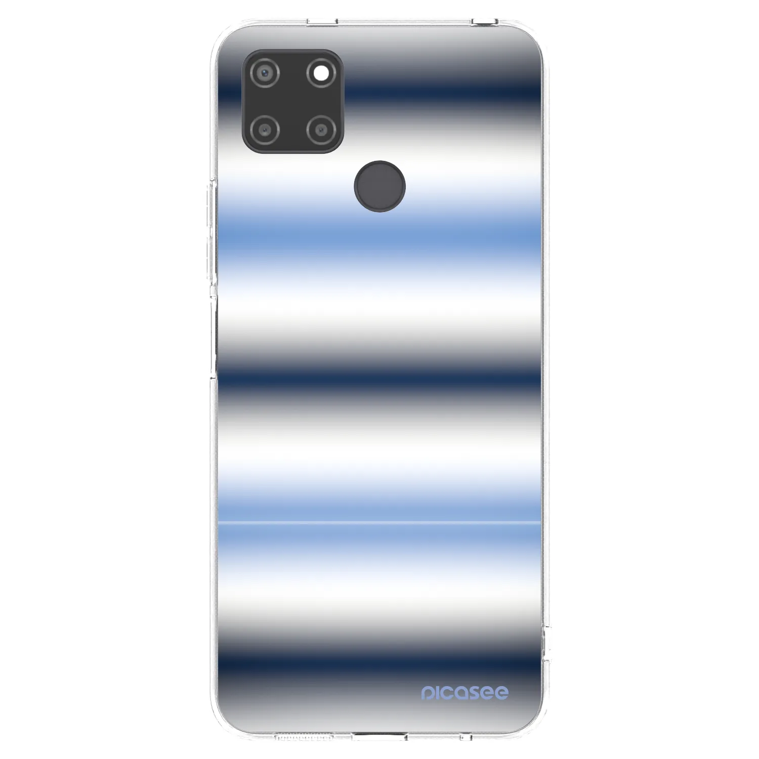 Picasee silikónový prehľadný obal pre Realme C21Y - Static Lines