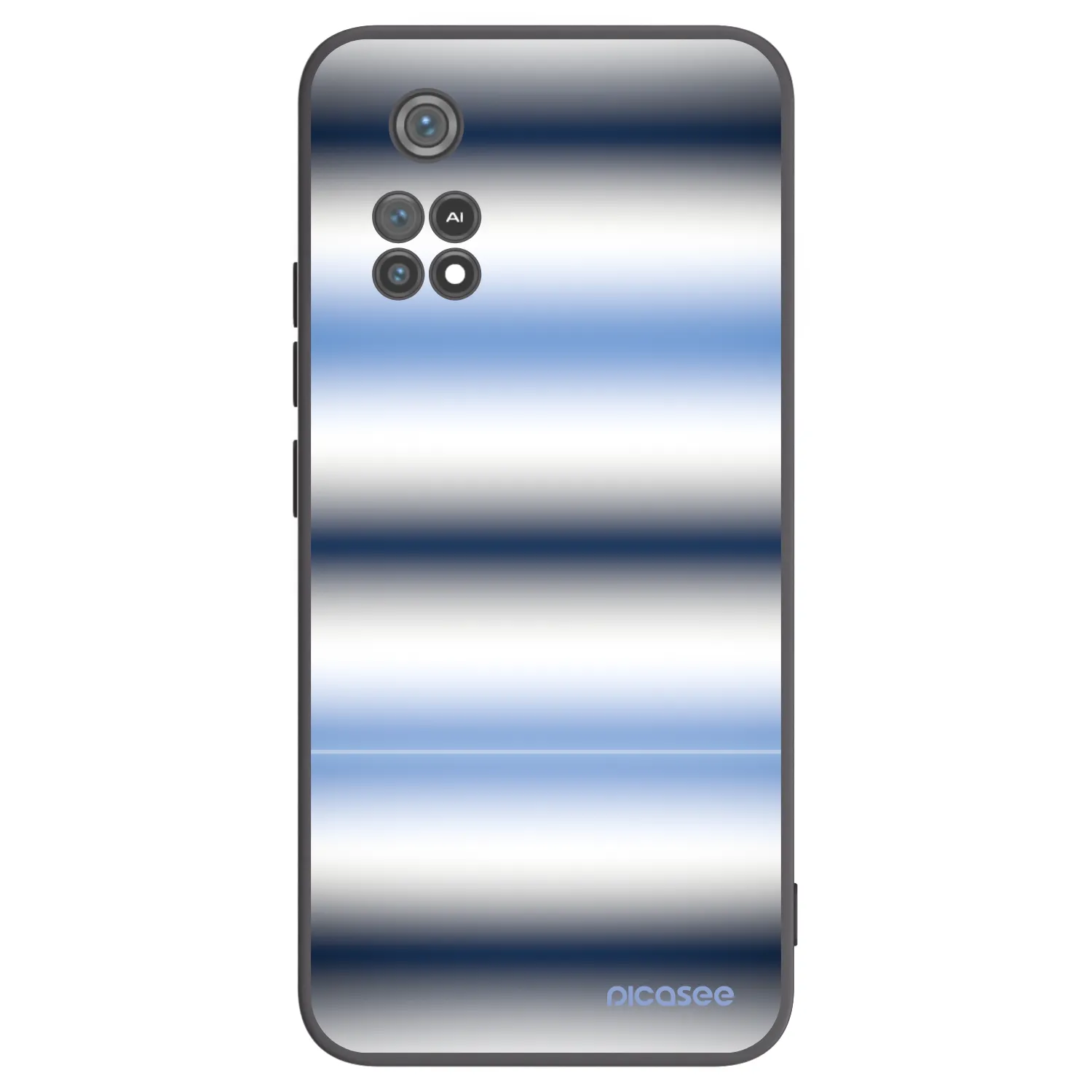 Picasee silikónový čierny obal pre Xiaomi Poco M4 Pro - Static Lines
