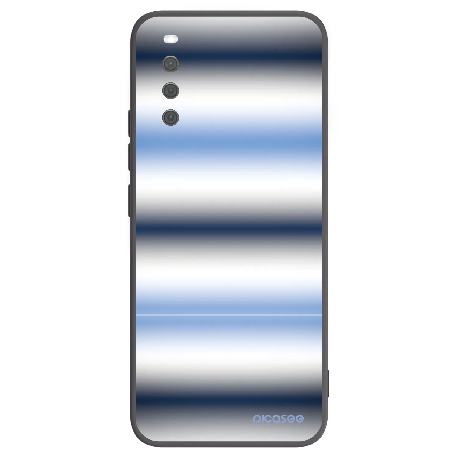 Picasee silikónový čierny obal pre Sony Xperia 10 III - Static Lines