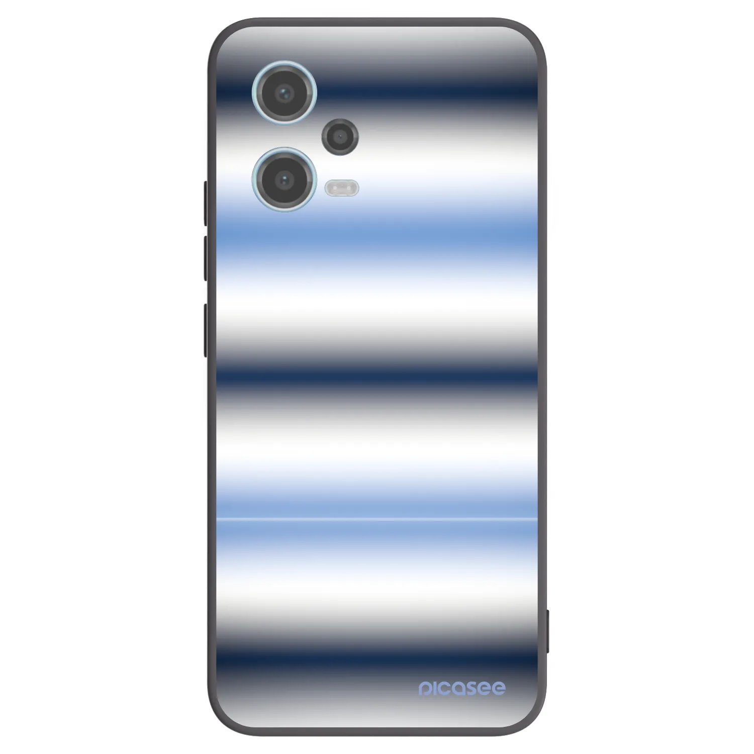 Picasee silikónový čierny obal pre Xiaomi Redmi Note 12 5G - Static Lines