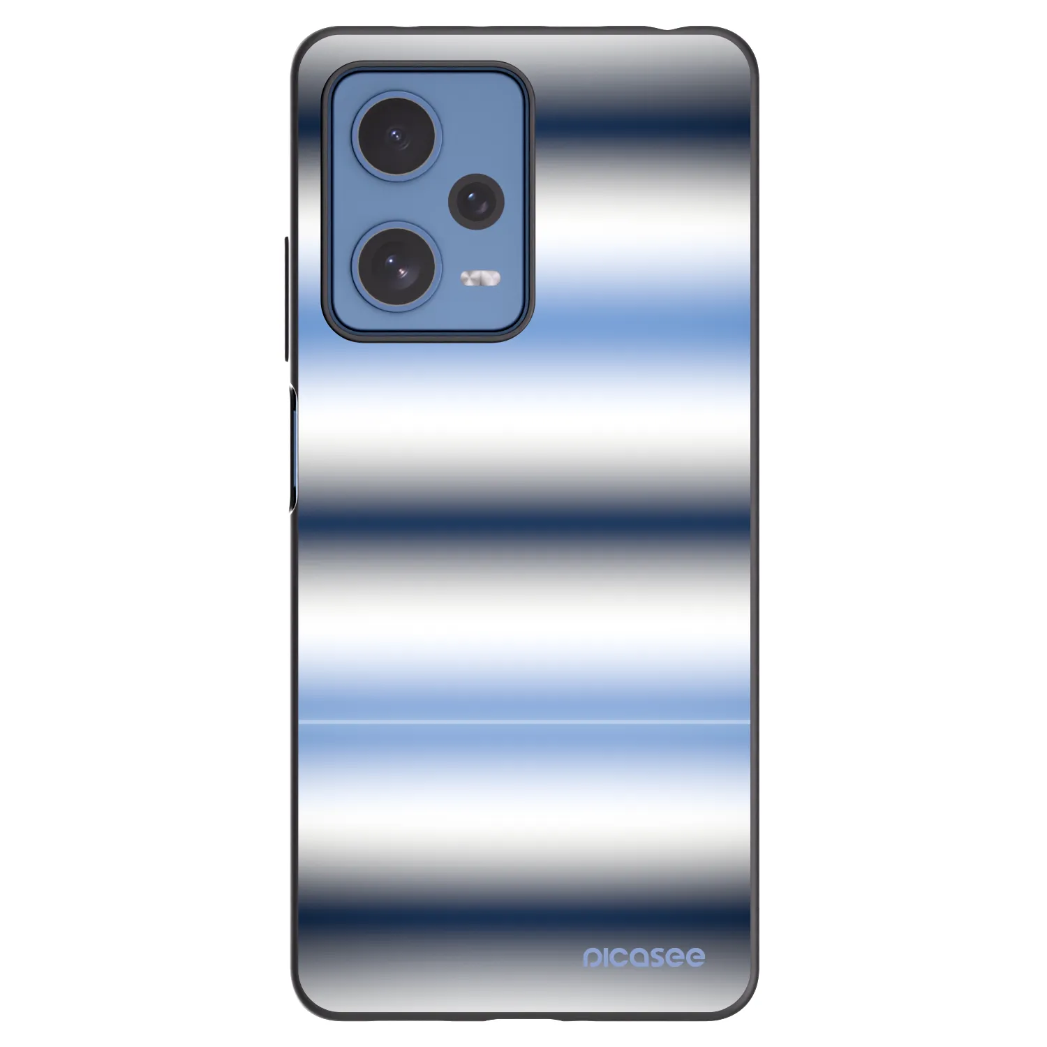 Picasee silikónový čierny obal pre Xiaomi Redmi Note 12 Pro 5G - Static Lines