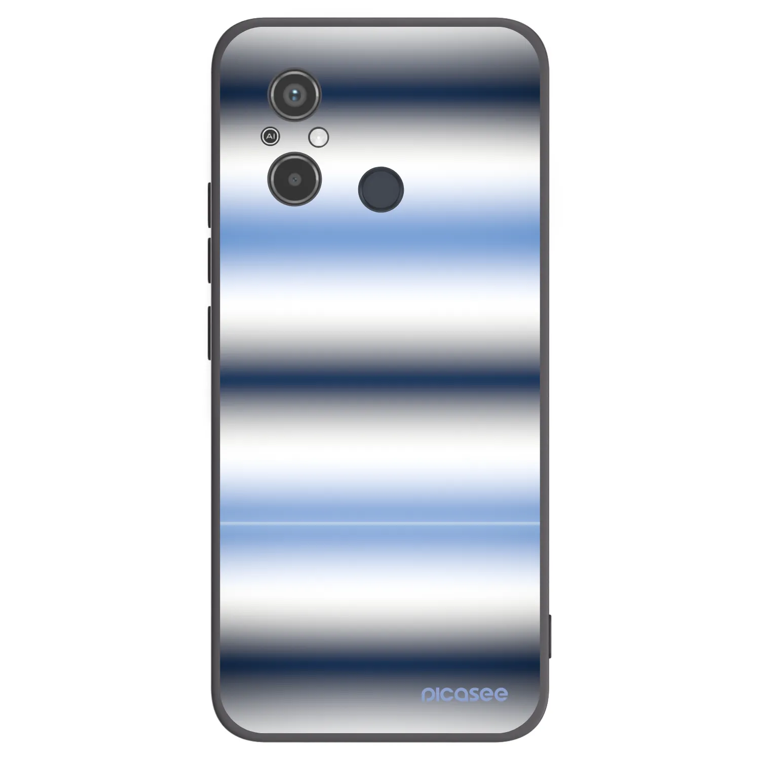 Picasee silikónový čierny obal pre Xiaomi Redmi 12C - Static Lines