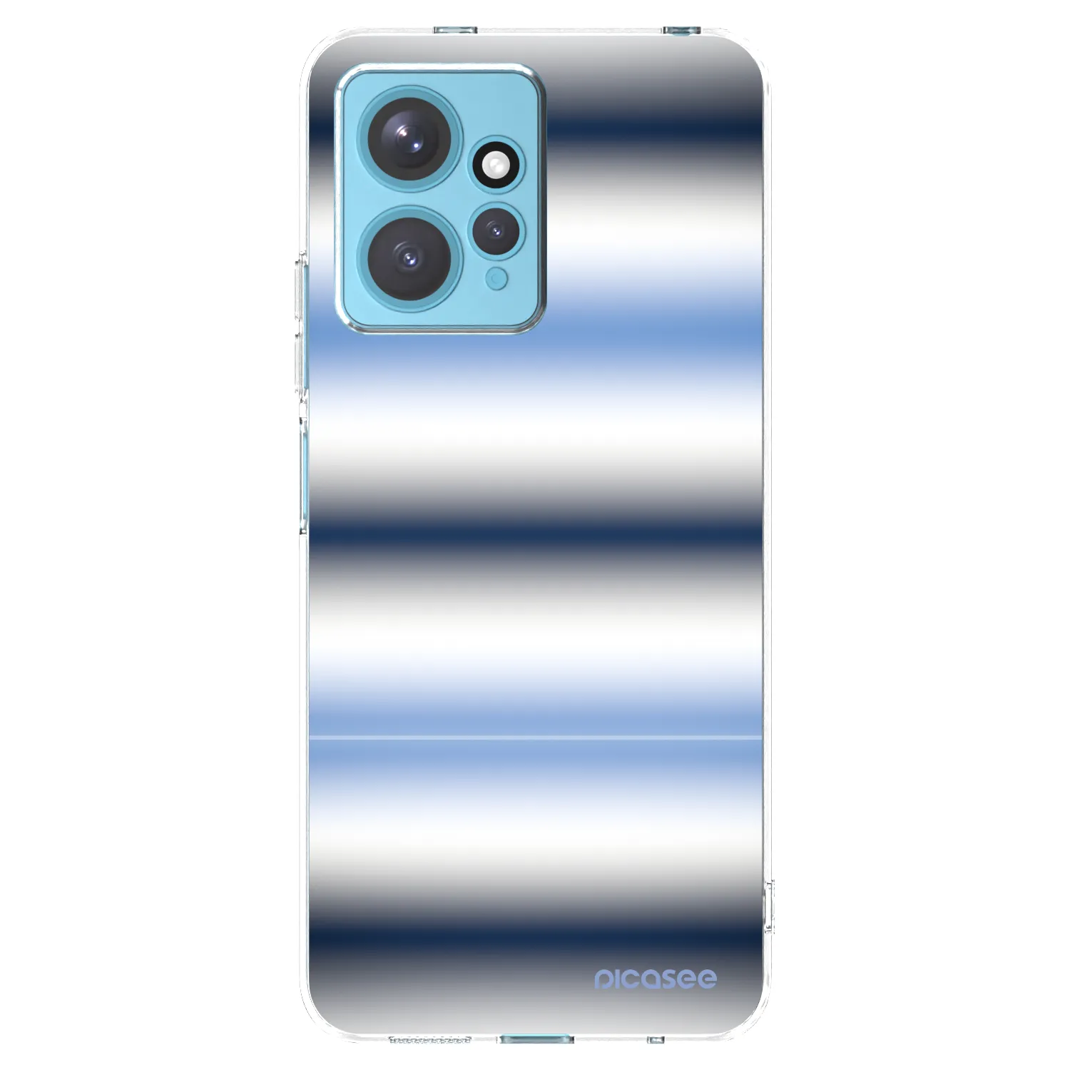 Picasee silikónový prehľadný obal pre Xiaomi Redmi Note 12 4G - Static Lines