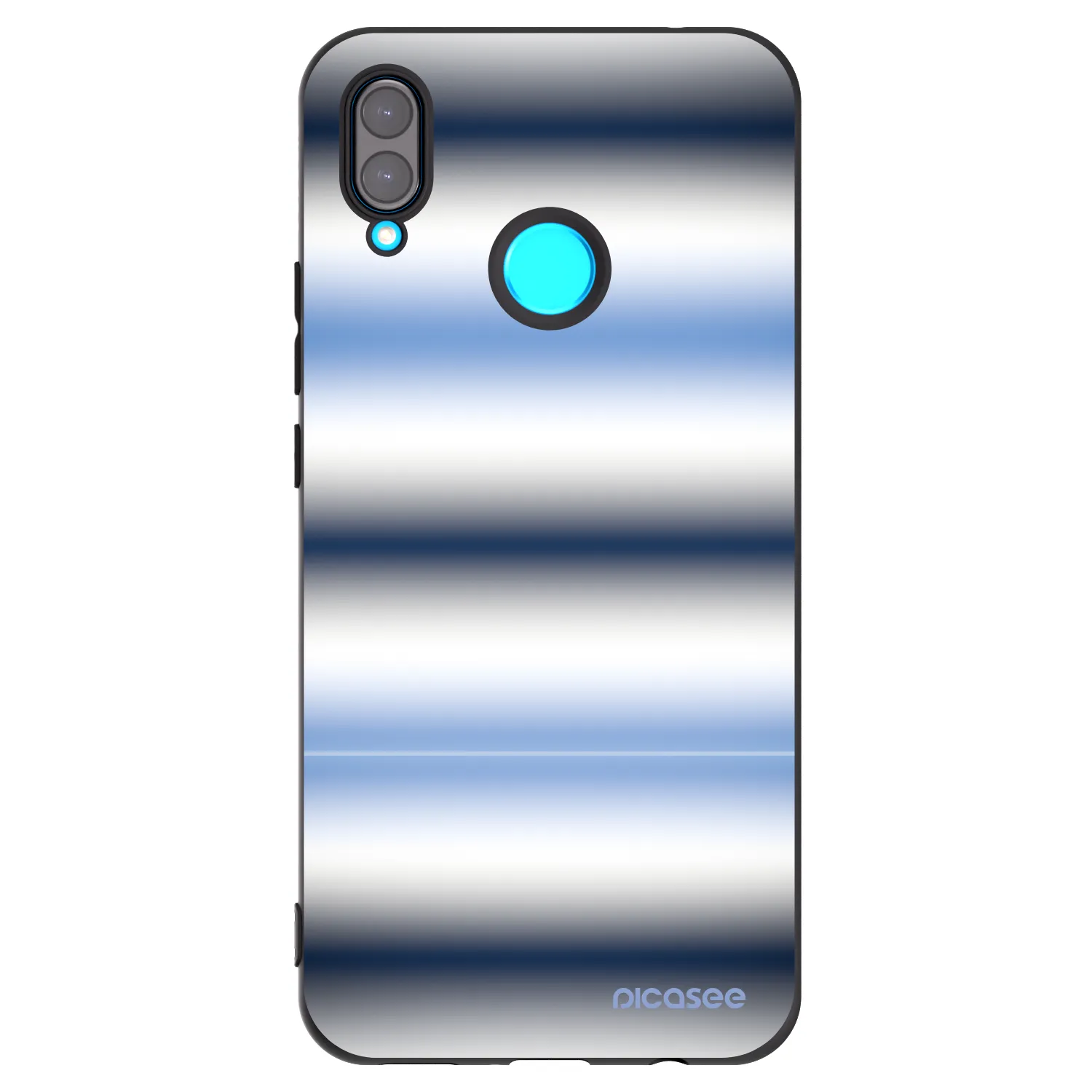 Picasee silikónový čierny obal pre Huawei Nova 3 - Static Lines