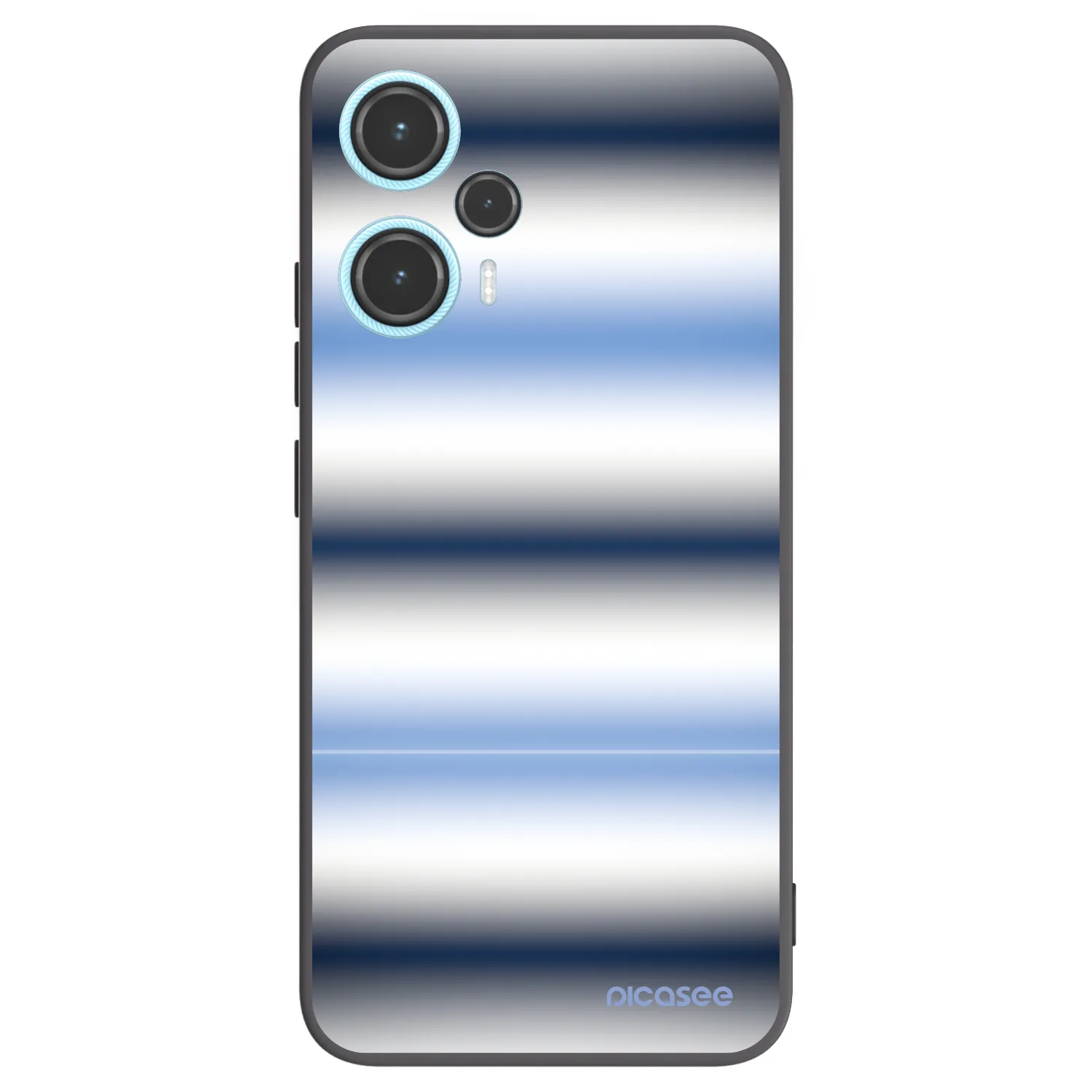 Picasee silikónový čierny obal pre Xiaomi Poco F5 - Static Lines