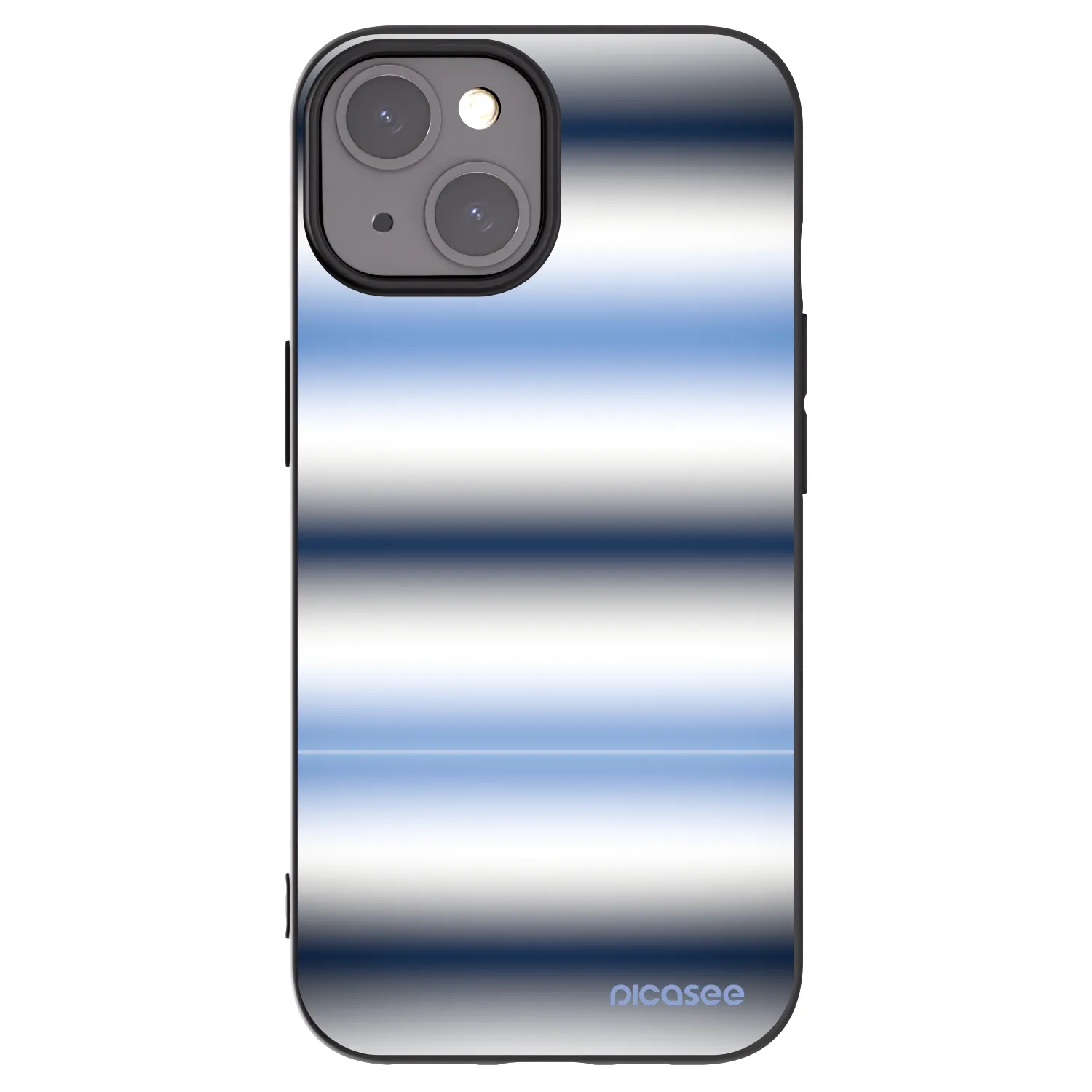 Silikónový čierny obal pre Apple iPhone 15 - Static Lines