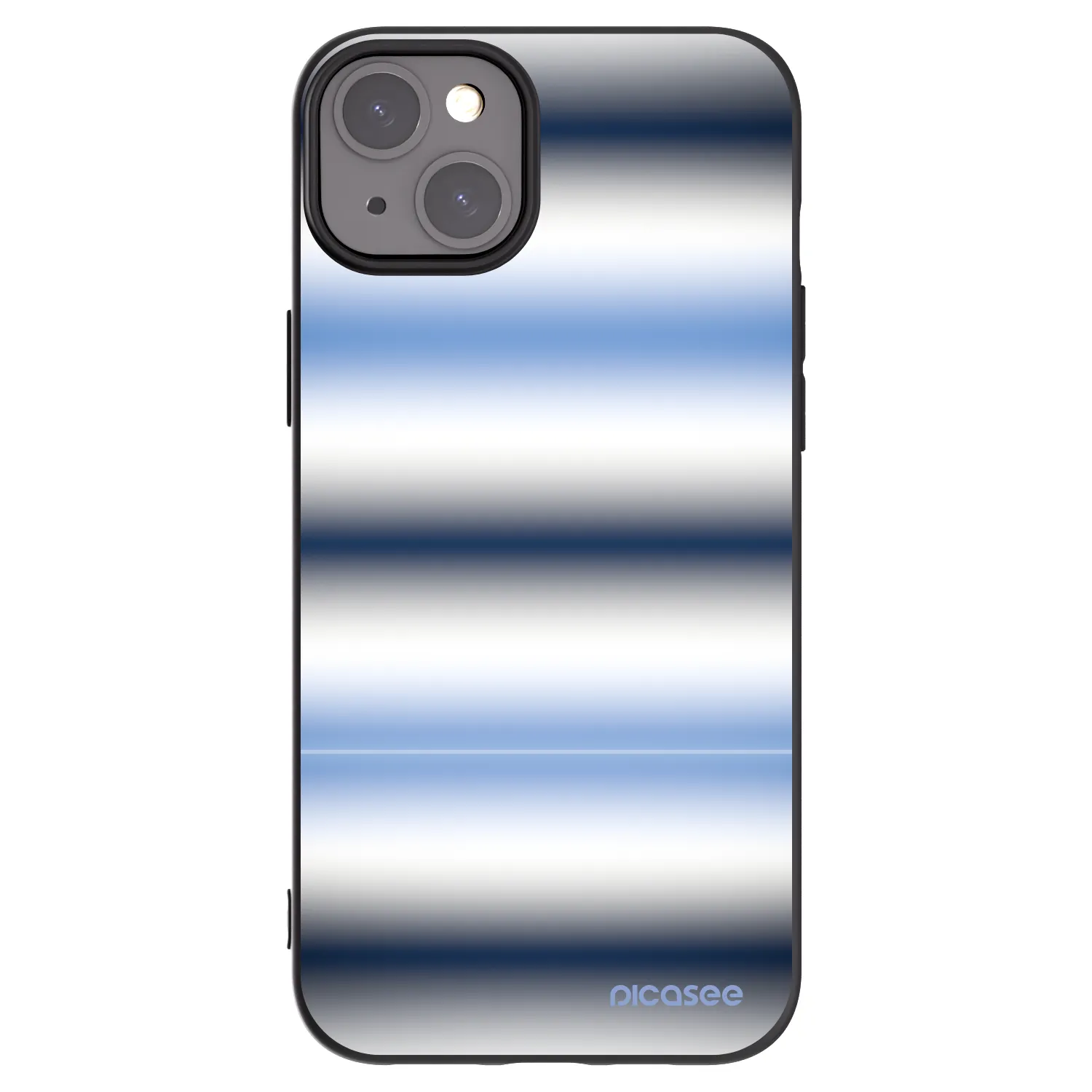 Picasee silikónový čierny obal pre Apple iPhone 15 Plus - Static Lines