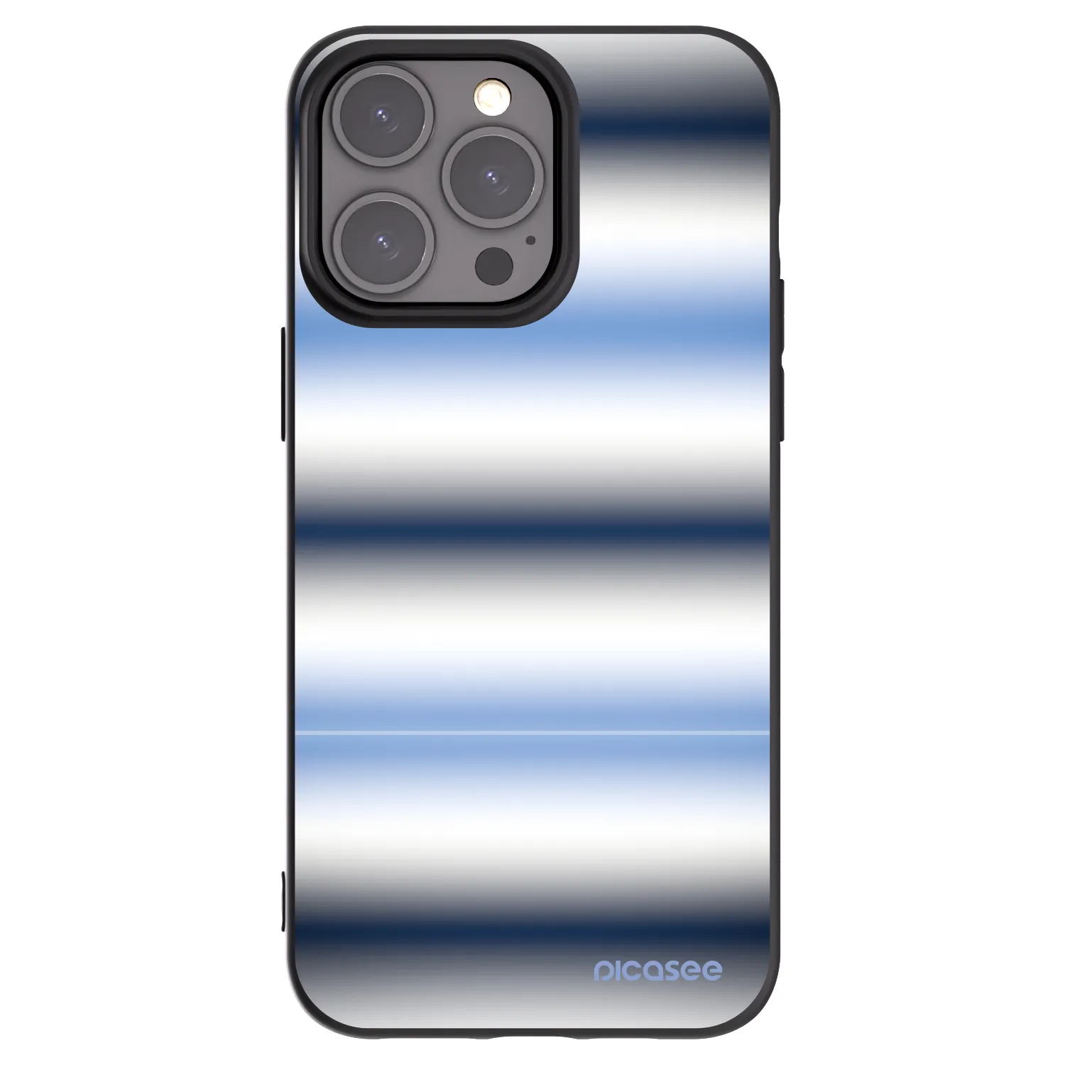 Picasee silikónový čierny obal pre Apple iPhone 15 Pro Max - Static Lines