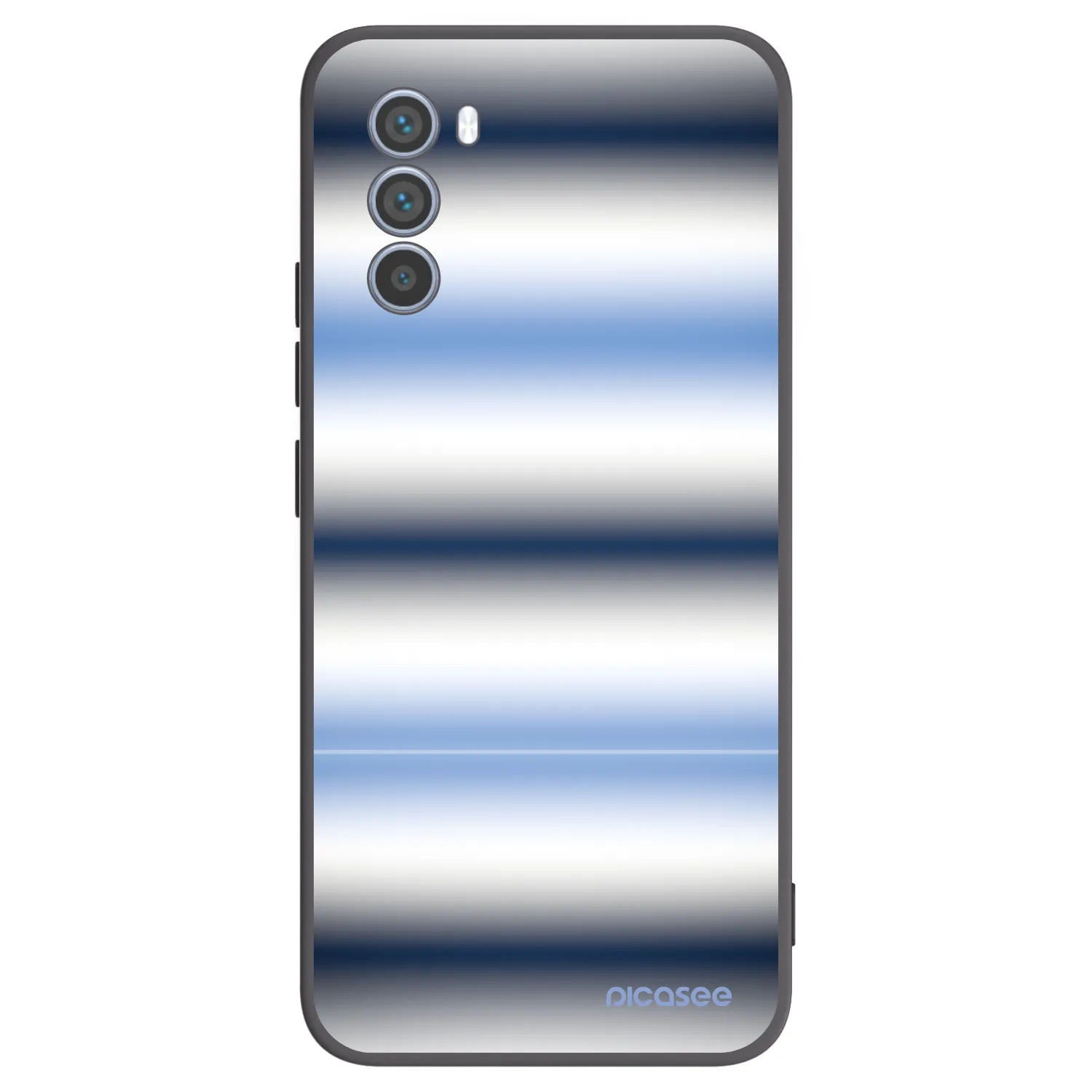 Picasee silikónový čierny obal pre Motorola Moto G62 - Static Lines