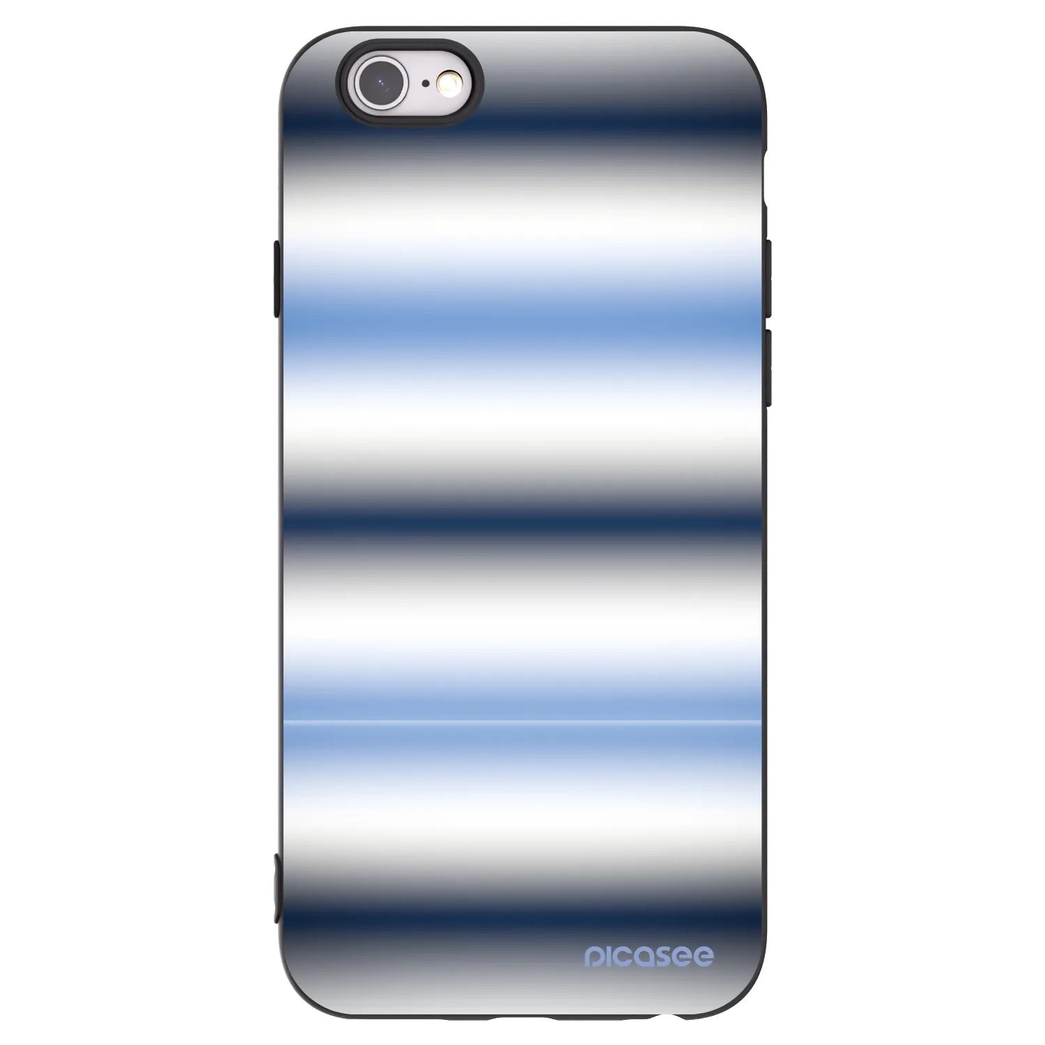 Picasee silikónový čierny obal pre Apple iPhone 6/6S - Static Lines