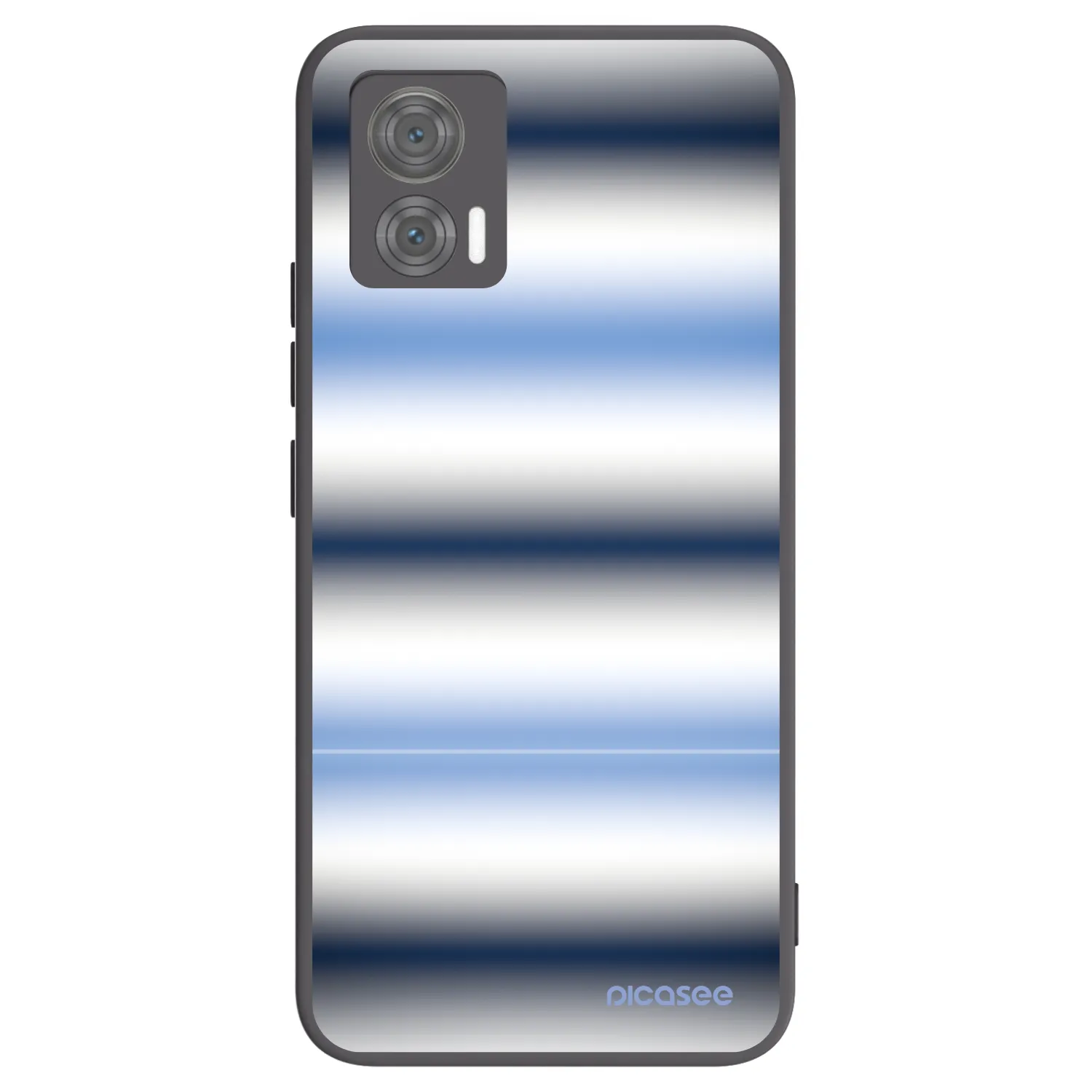 Picasee silikónový čierny obal pre Motorola Edge 30 Neo - Static Lines