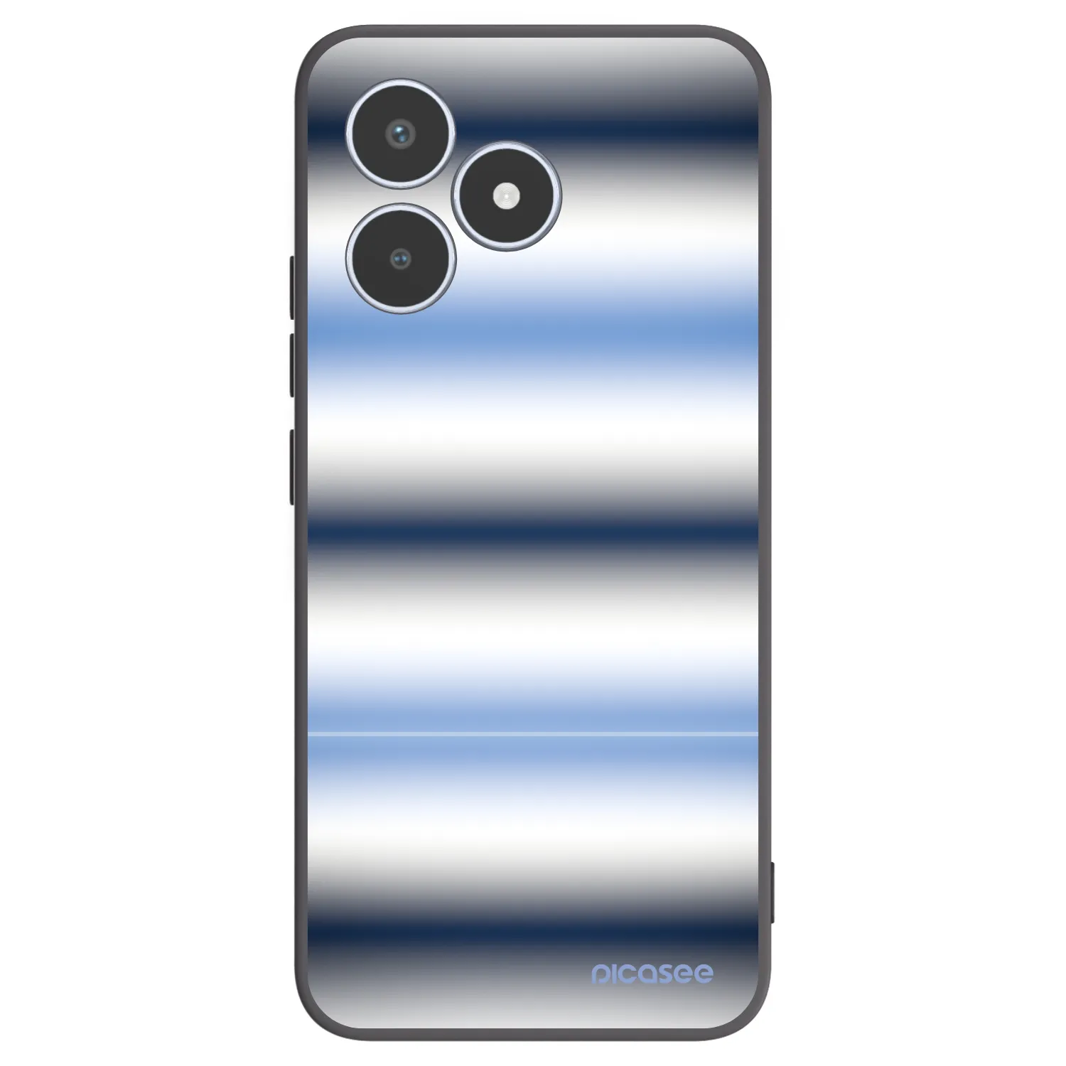 Picasee silikónový čierny obal pre Realme C53 - Static Lines