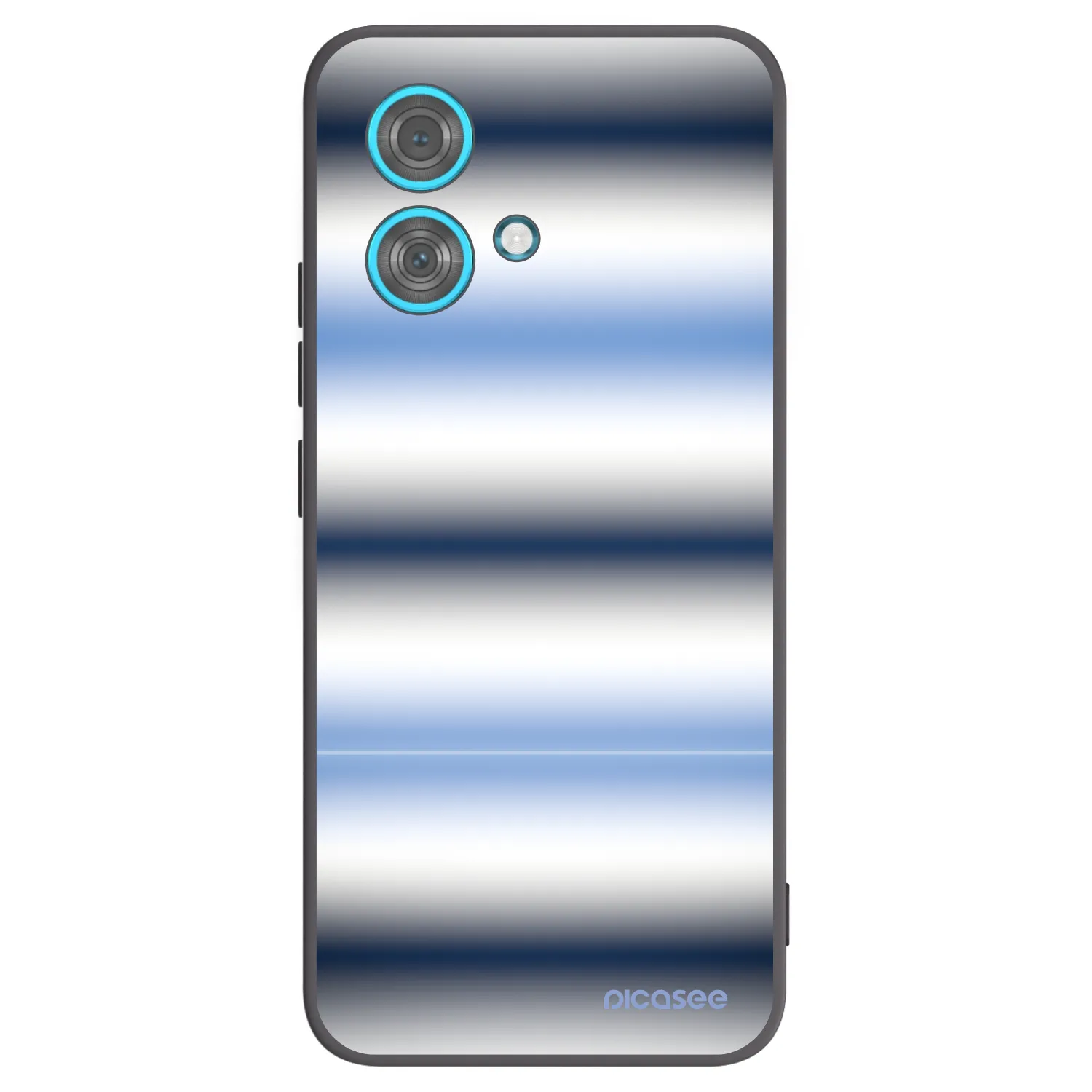 Picasee silikónový čierny obal pre Motorola Edge 40 Neo - Static Lines